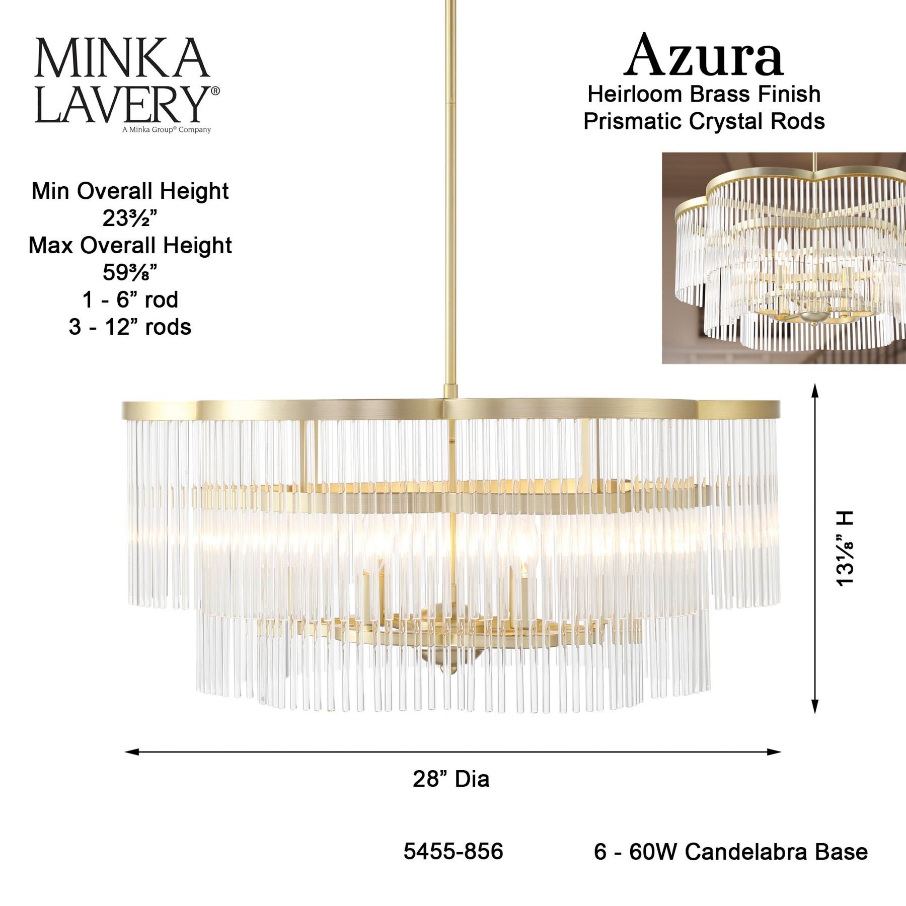 Azura 28 Inch Large Pendant by Minka Lavery