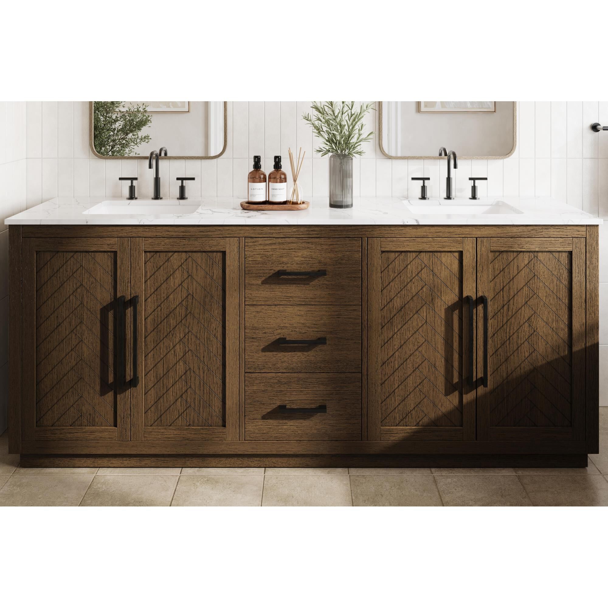 Chase 84 Inch Bath Vanity by Elegant Dcor