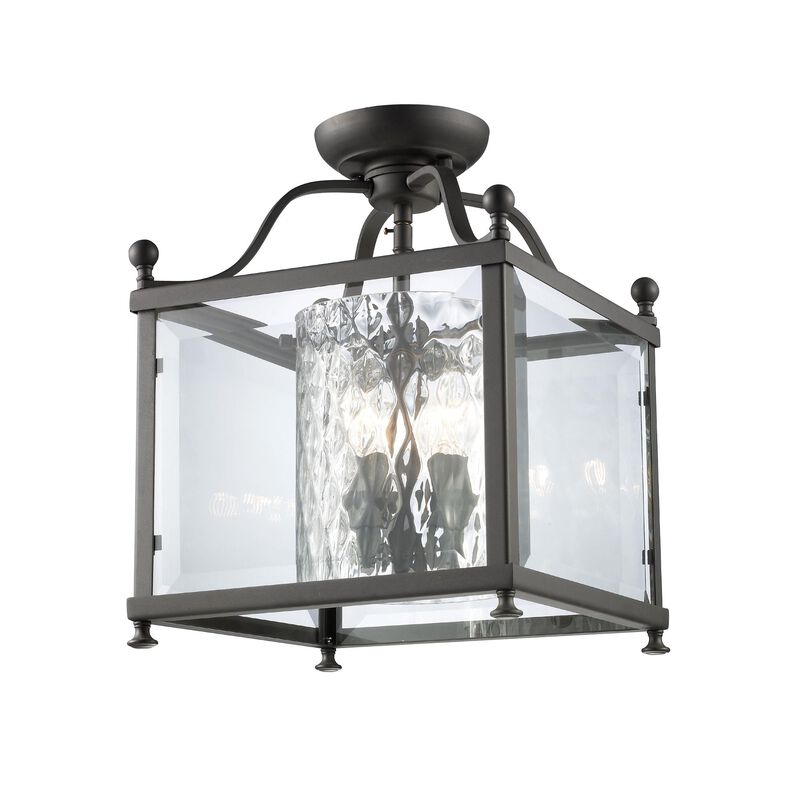 Fairview 11 Inch 3 Light Semi Flush Mount by Z-Lite