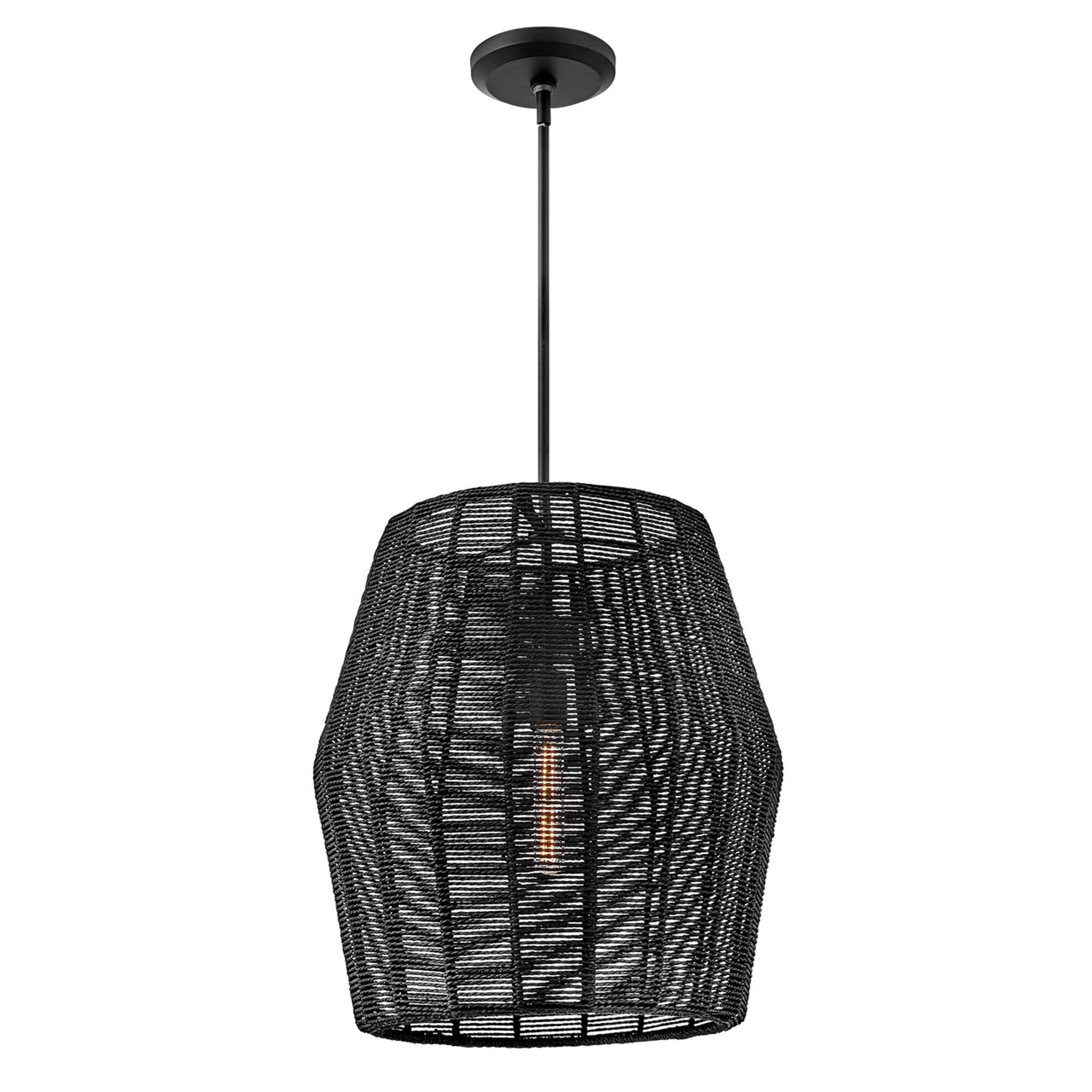 Shown in Black finish and Black shade