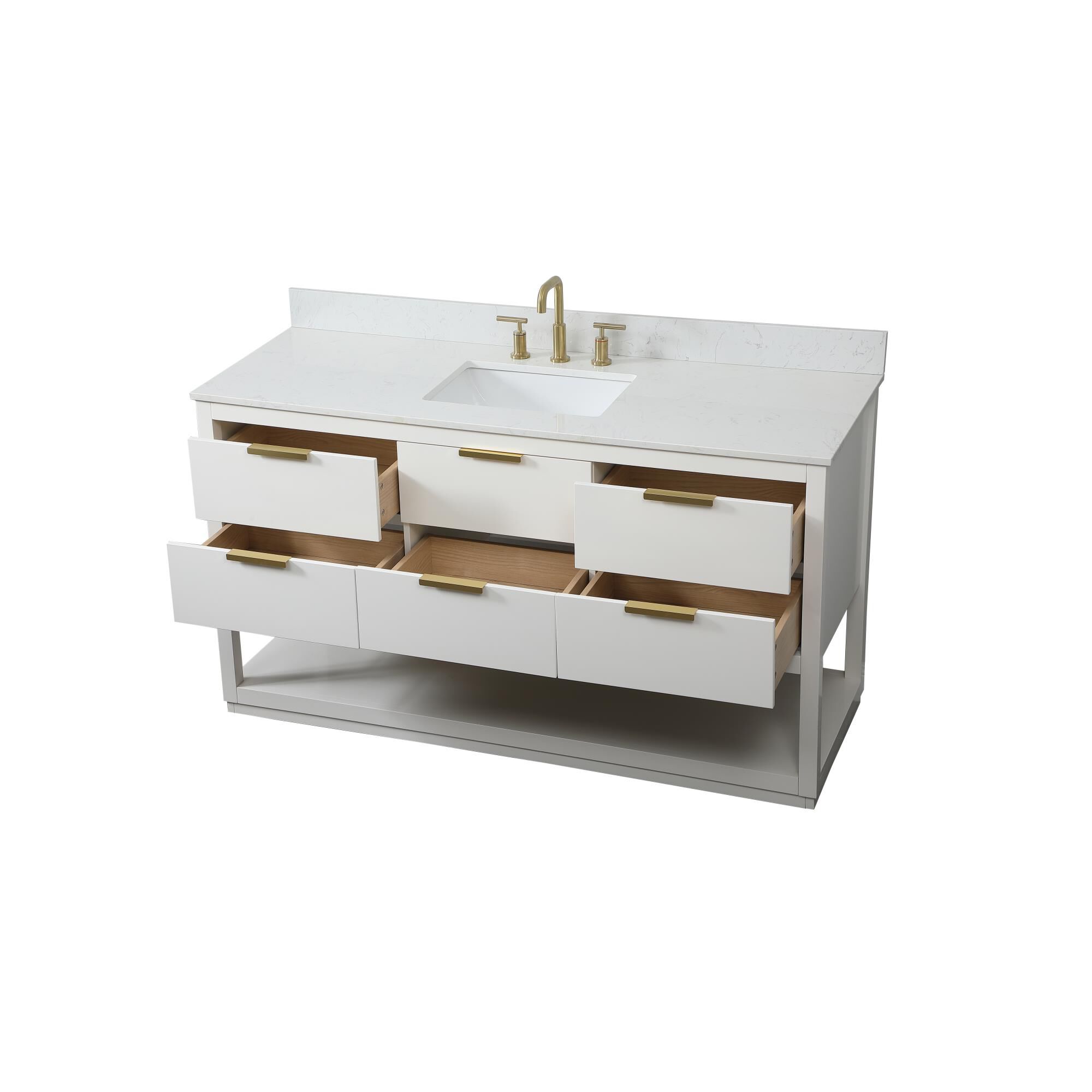 Larkin 60 Inch Bath Vanity by Elegant Decor