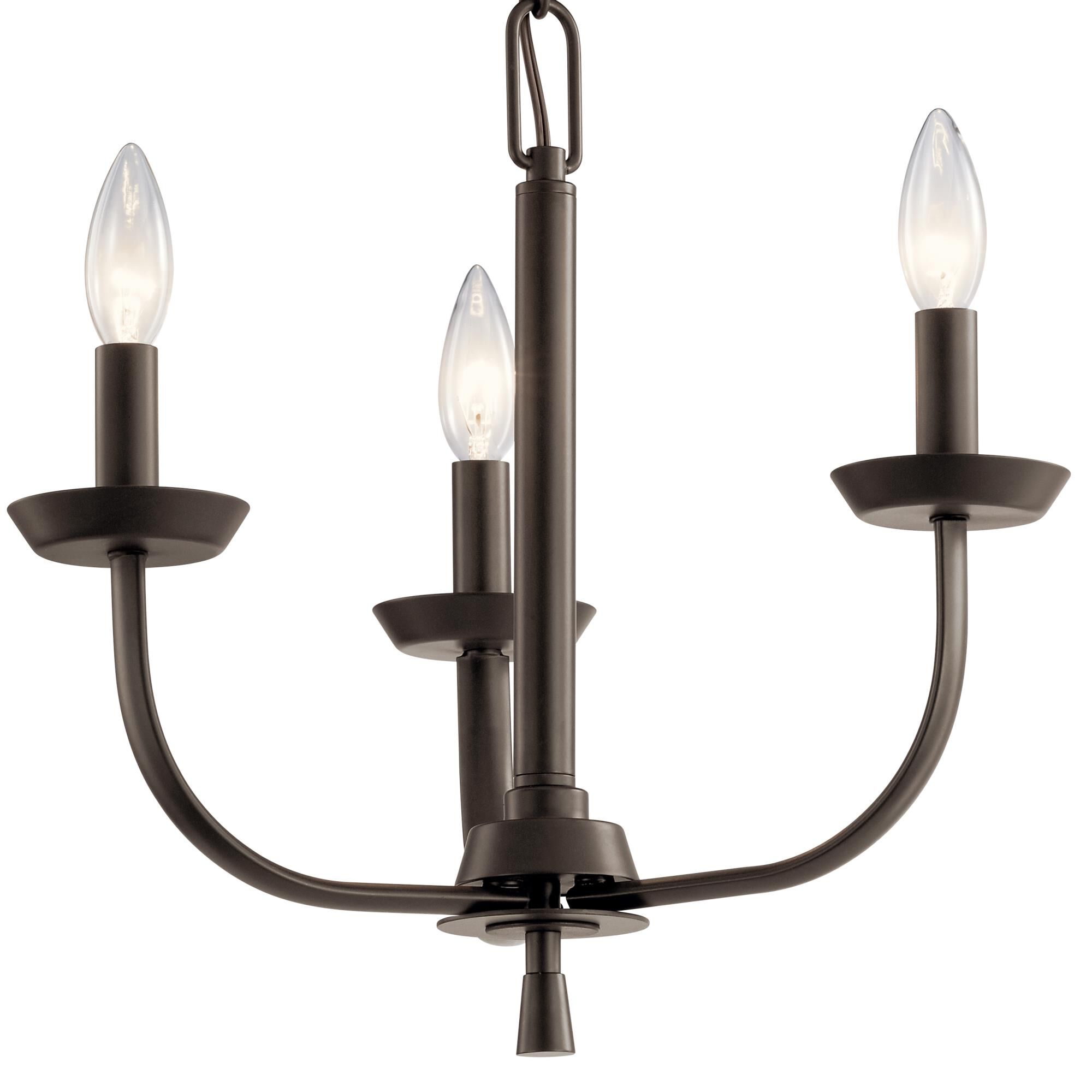 Kennewick 16 Inch 3 Light Mini Chandelier by Kichler Lighting
