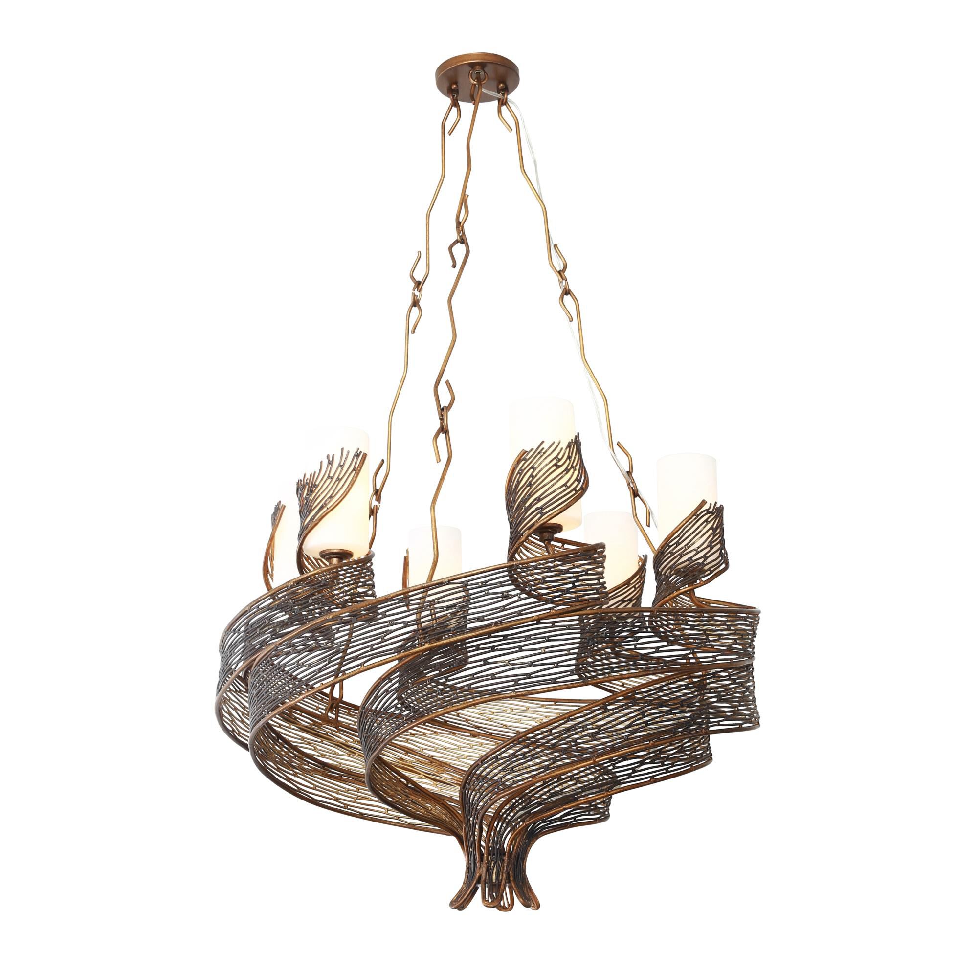 Flow 29 Inch 6 Light Chandelier by Varaluz