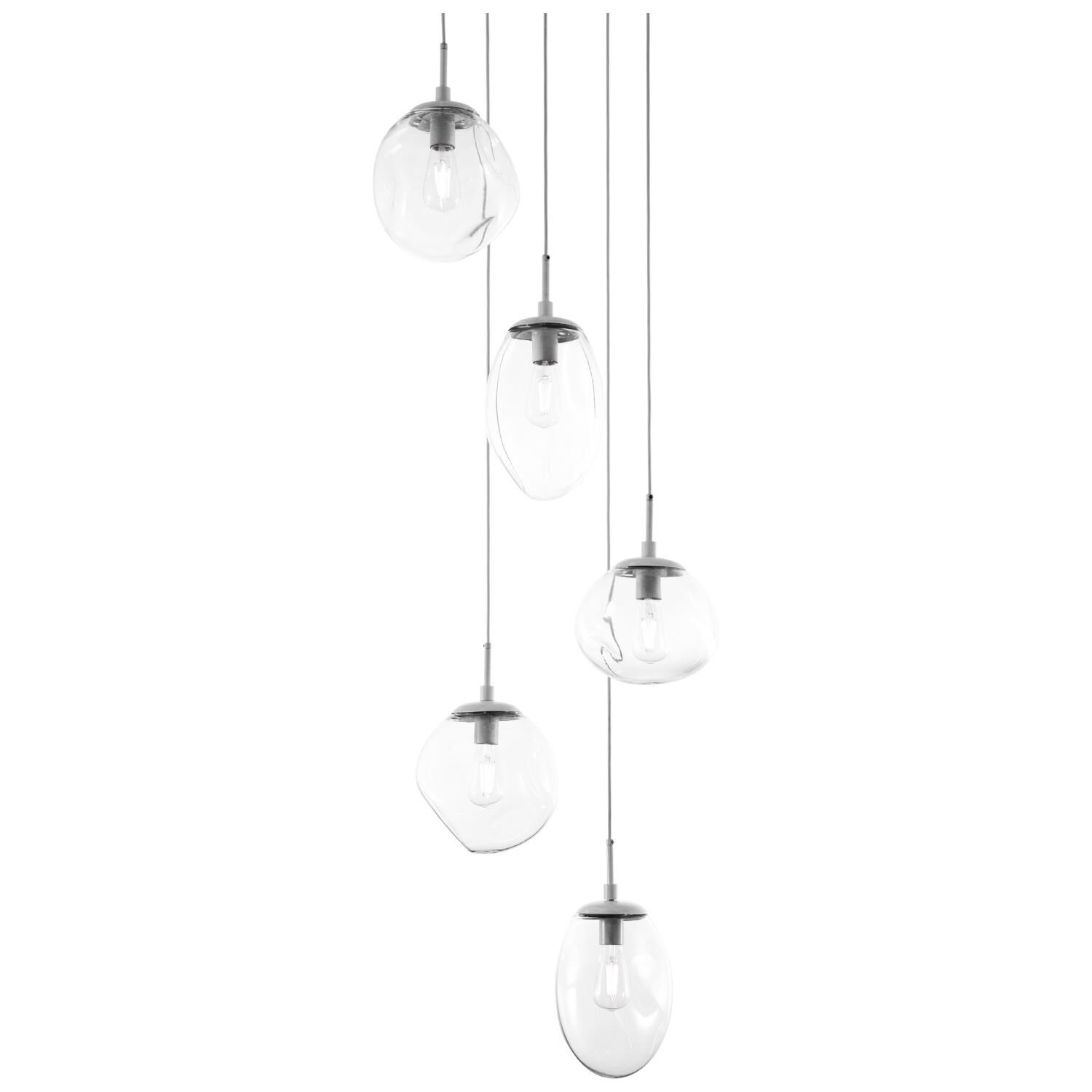 Levi Wilson Nebula 24 Inch 5 Light Multi Light Pendant by Hammerton Studio