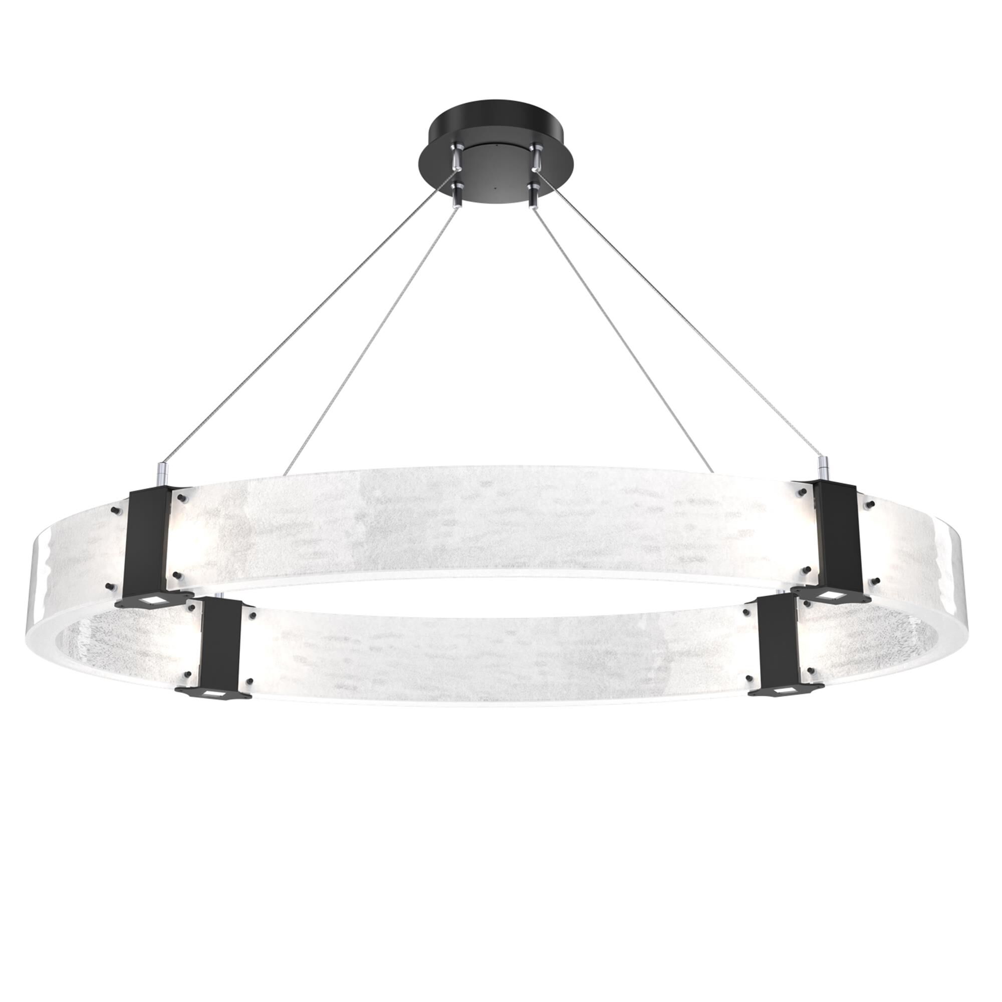 Shown in Matte Black finish and Clear Granite glass