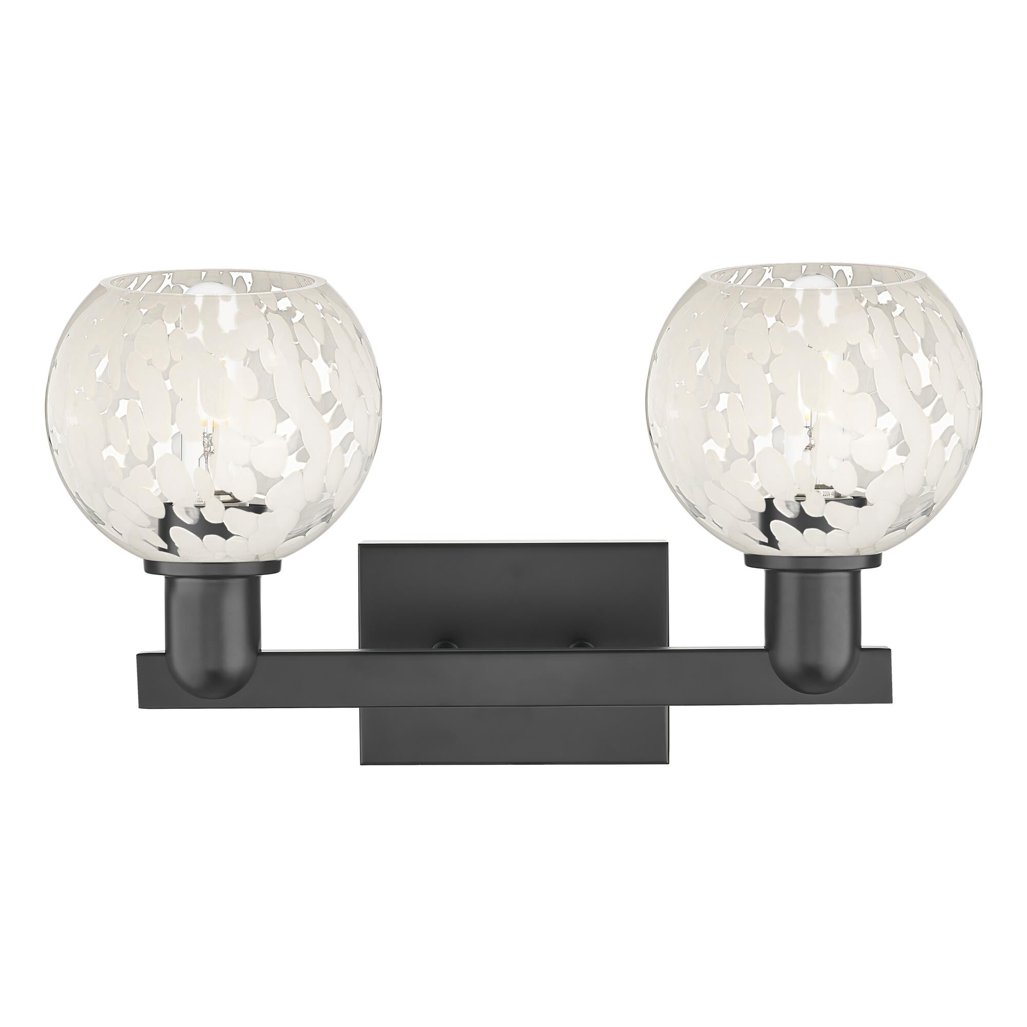 Bruno Marashlian White Mouchette 17 Inch Bath Vanity Light by Innovations Lighting