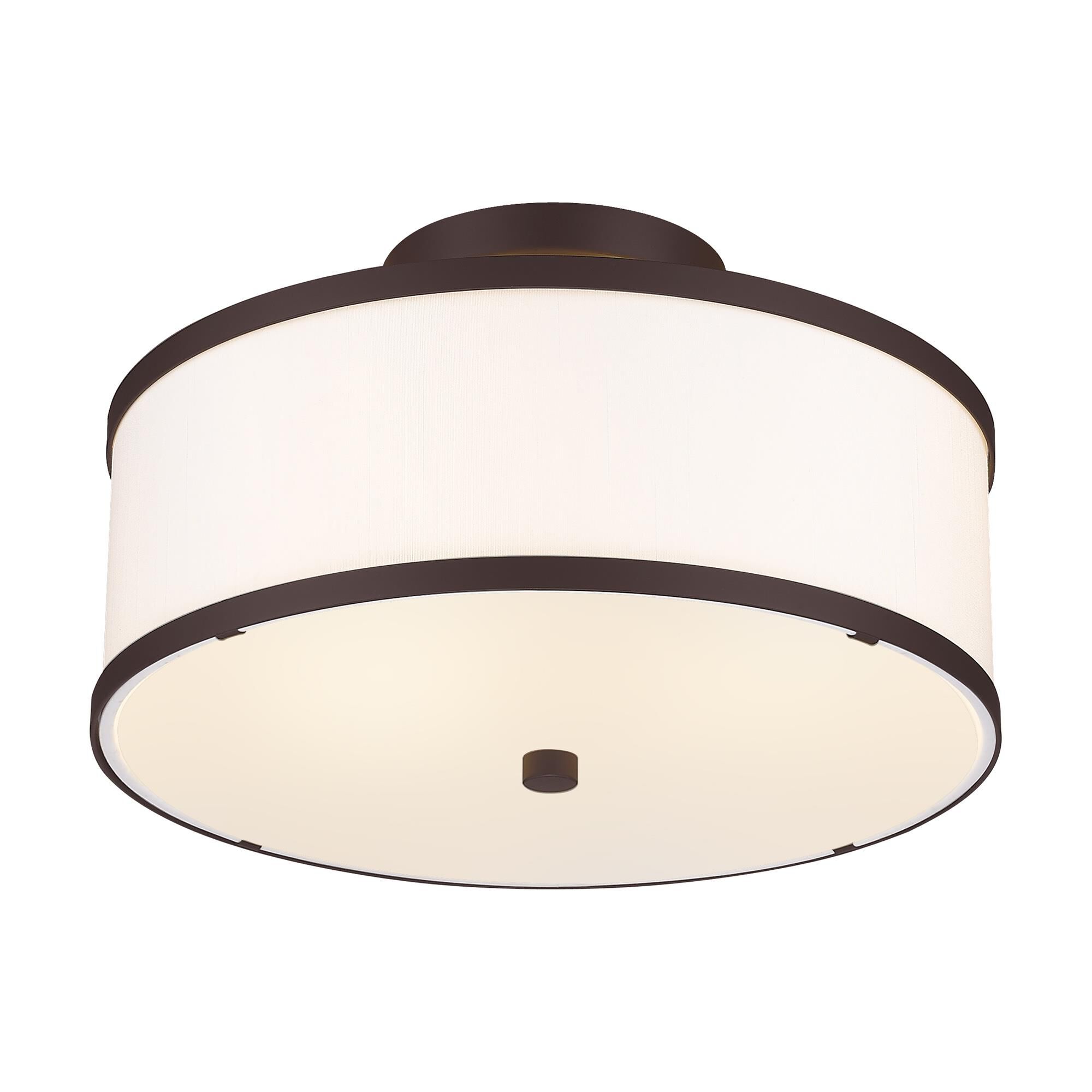 Park Ridge 13 Inch 2 Light Semi Flush Mount by Livex Lighting