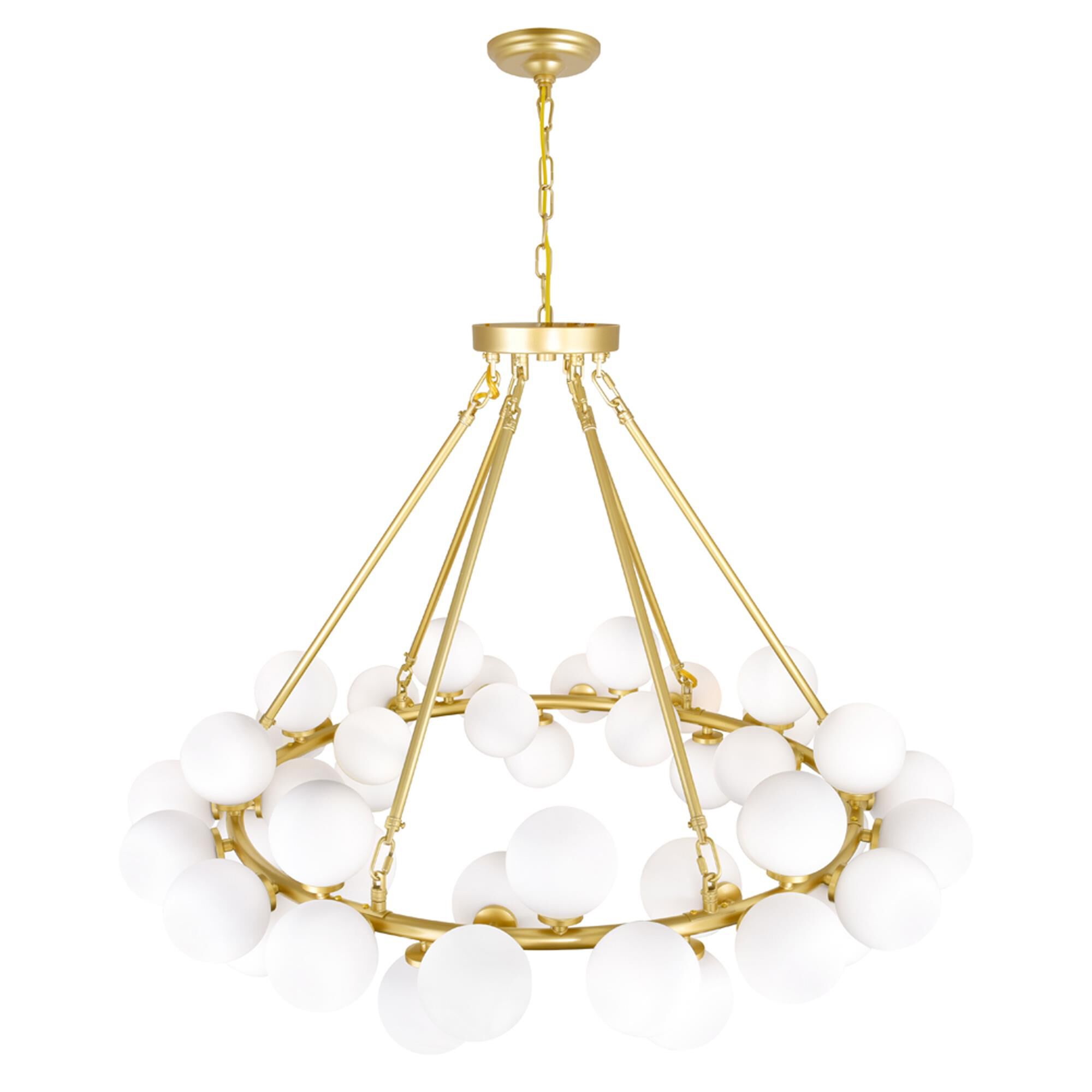 Arya 39 Inch 45 Light LED Chandelier by CWI Lighting