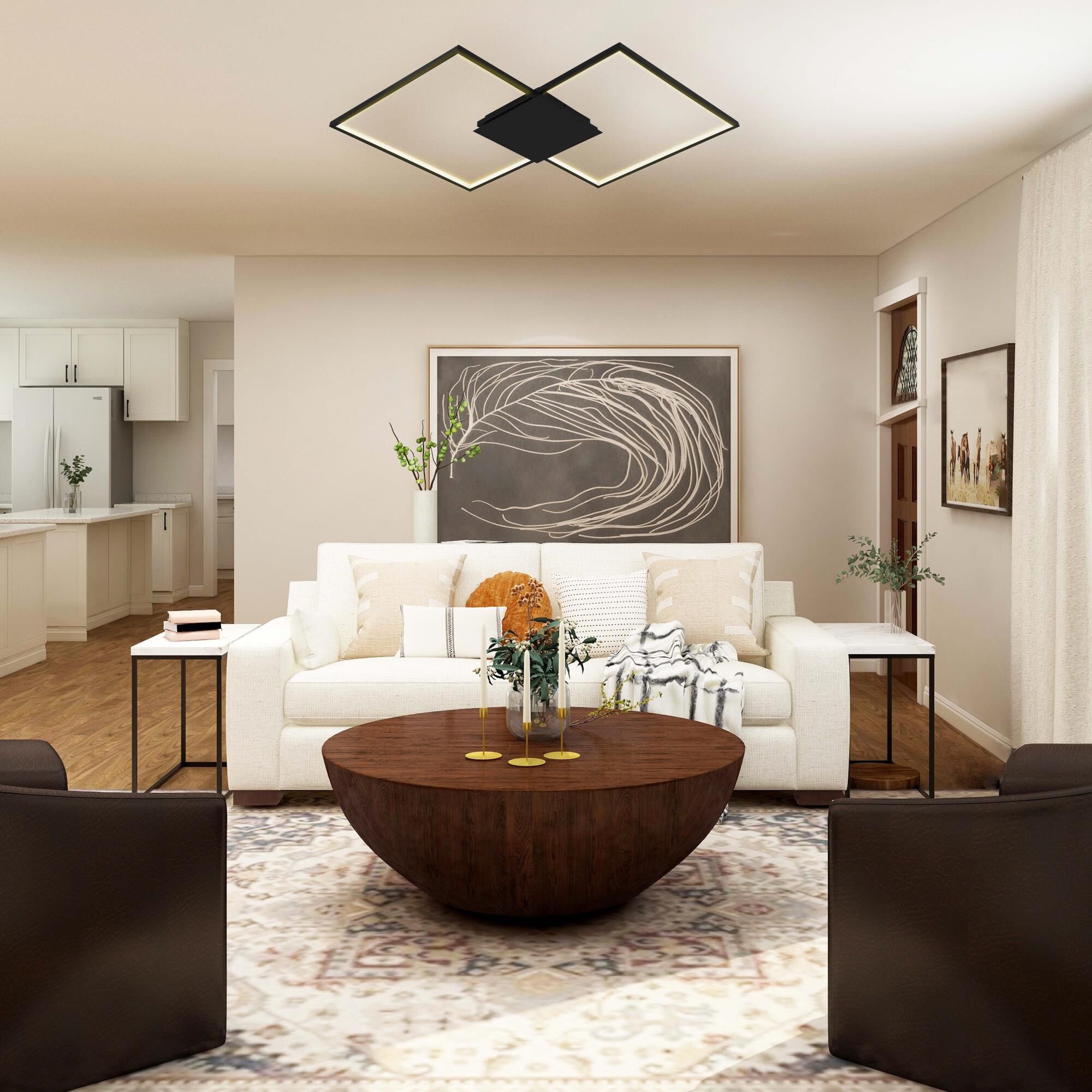 Eglo Milanius 29 Inch 1 Light LED Flush Mount by Eglo Lighting