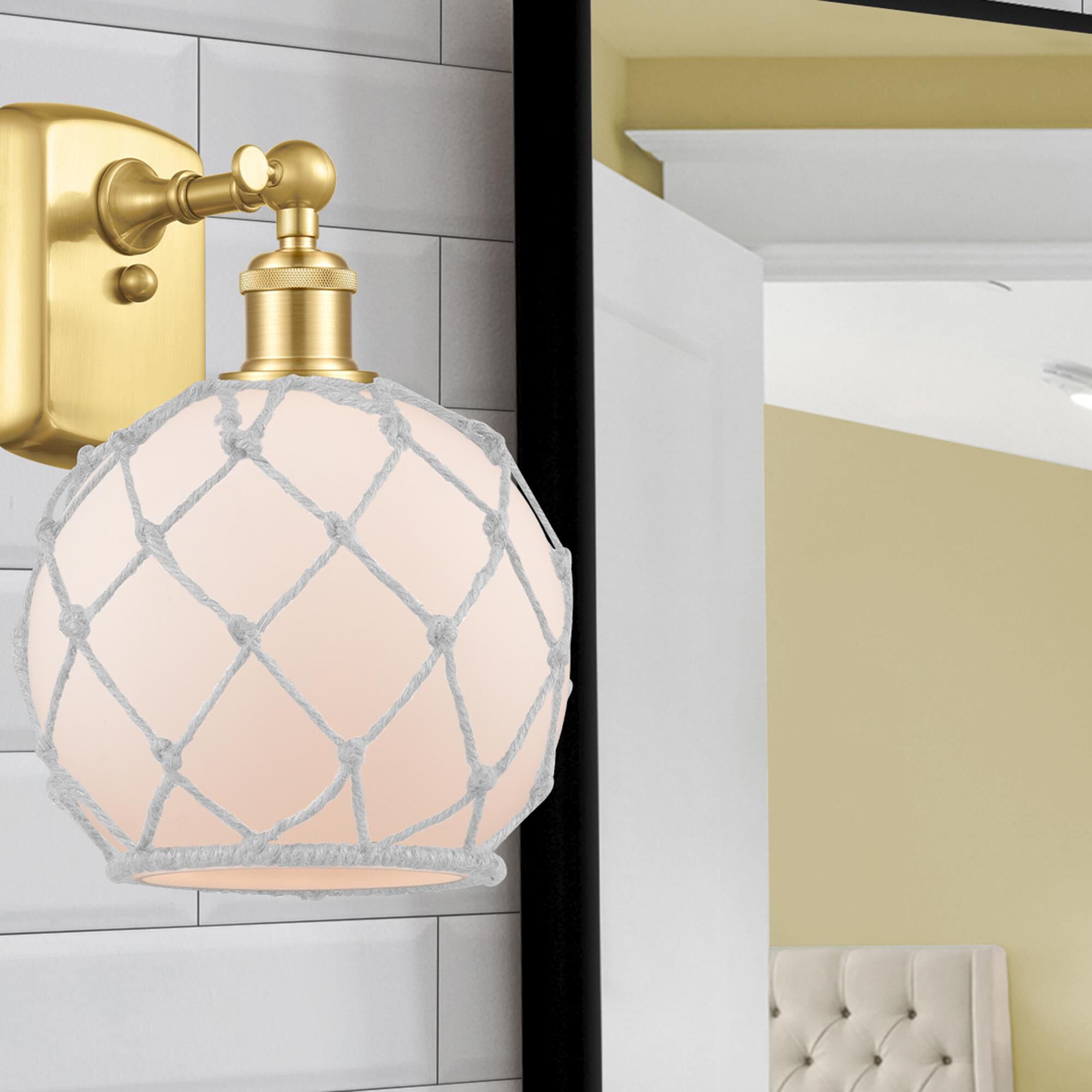 Bruno Marashlian Farmhouse Rope 13 Inch Wall Sconce by Innovations Lighting