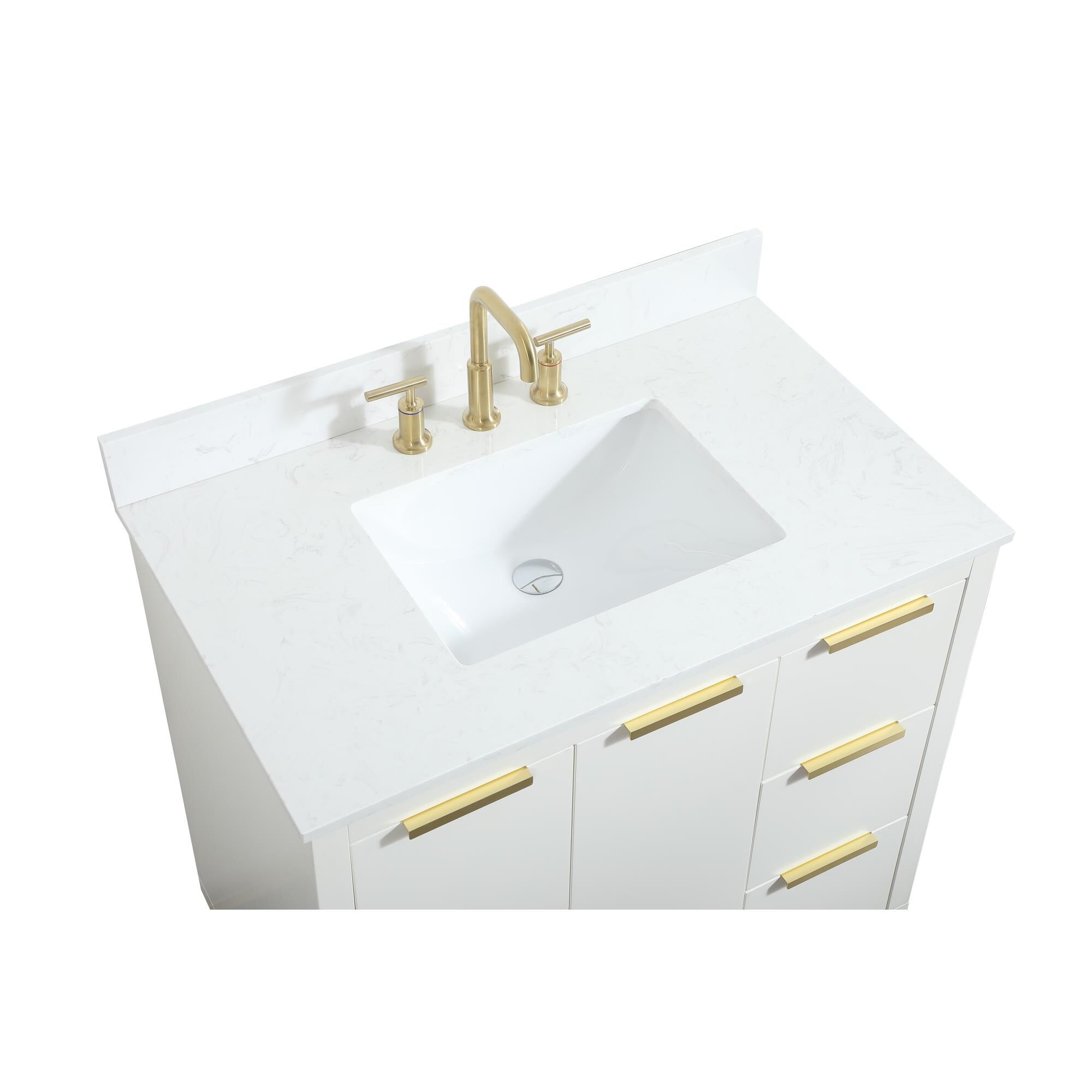 Shown in White finish