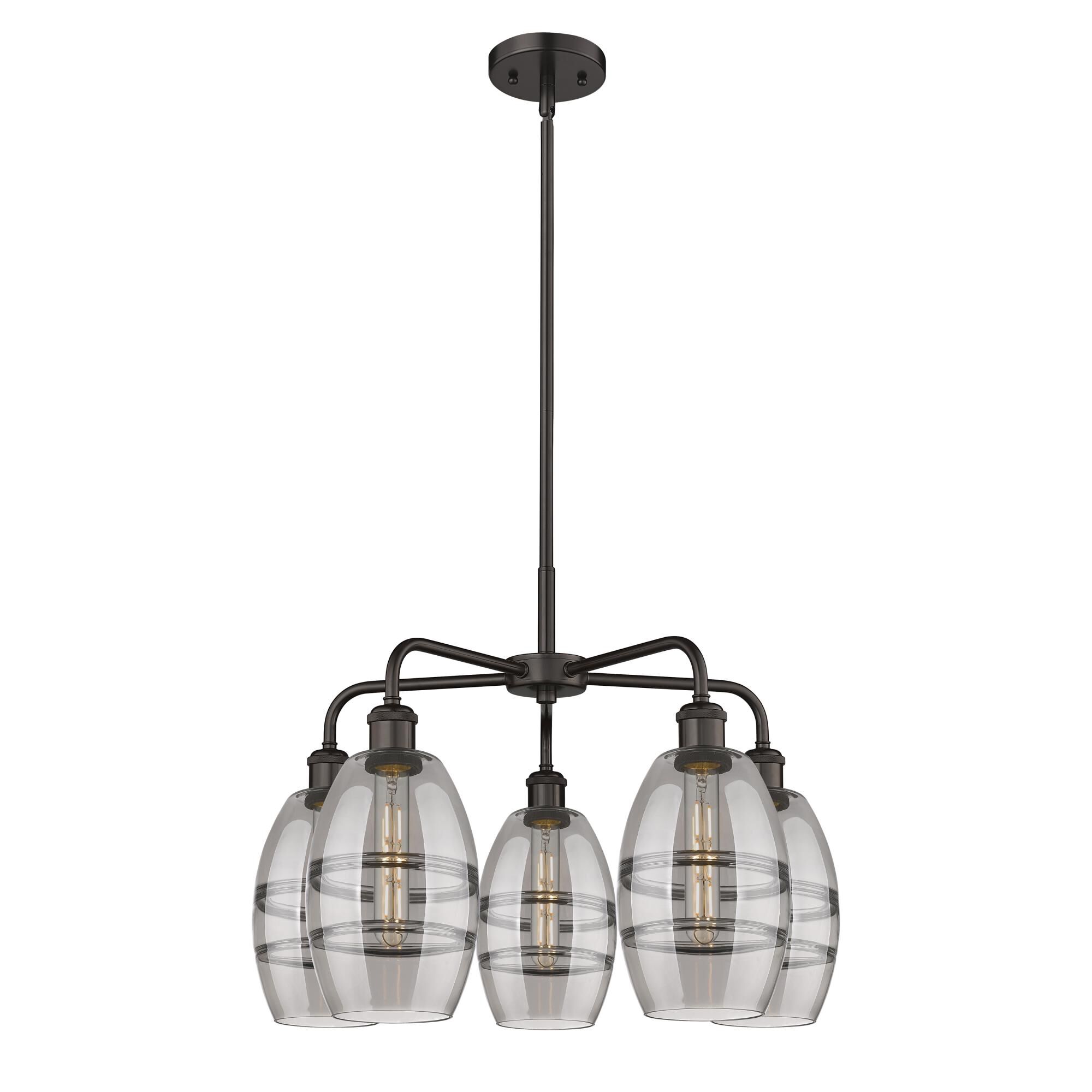 Shown in Oil Rubbed Bronze finish and Light Smoke glass