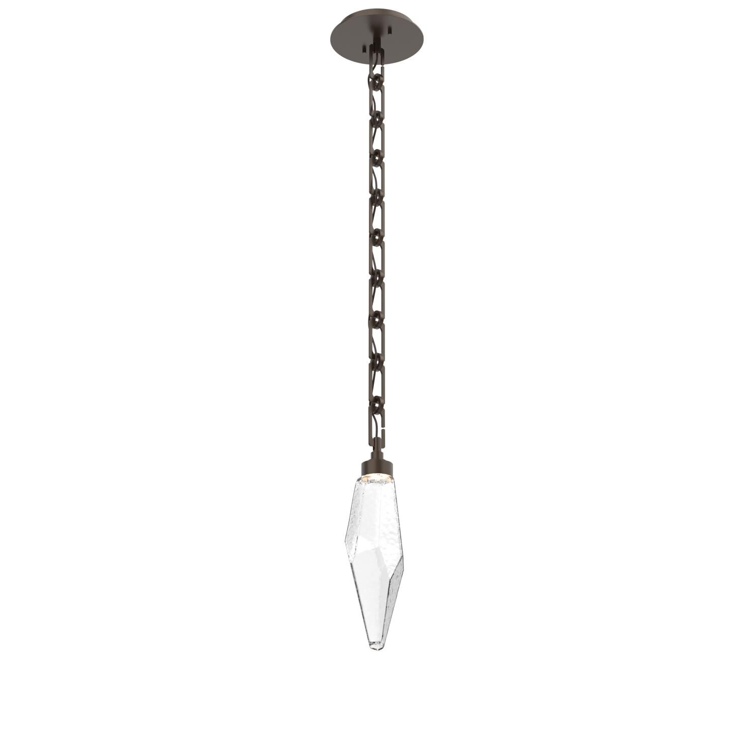 Levi Wilson Rock Crystal 6 Inch Mini Pendant by Hammerton Studio