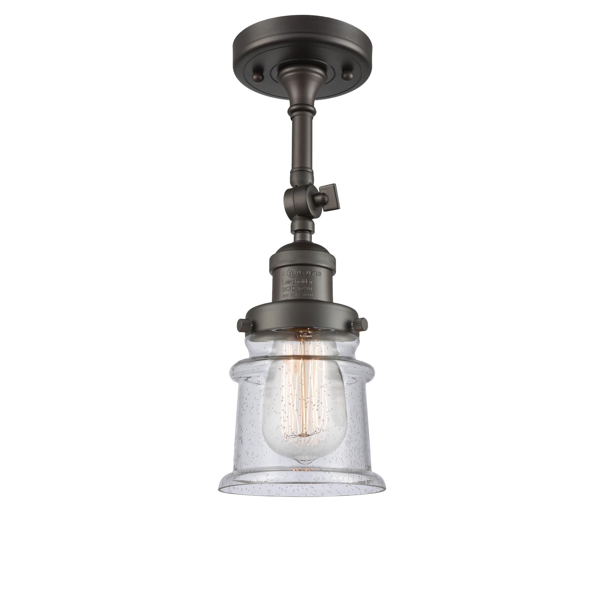 Bruno Marashlian Canton 6 Inch 1 Light Semi Flush Mount by Innovations Lighting