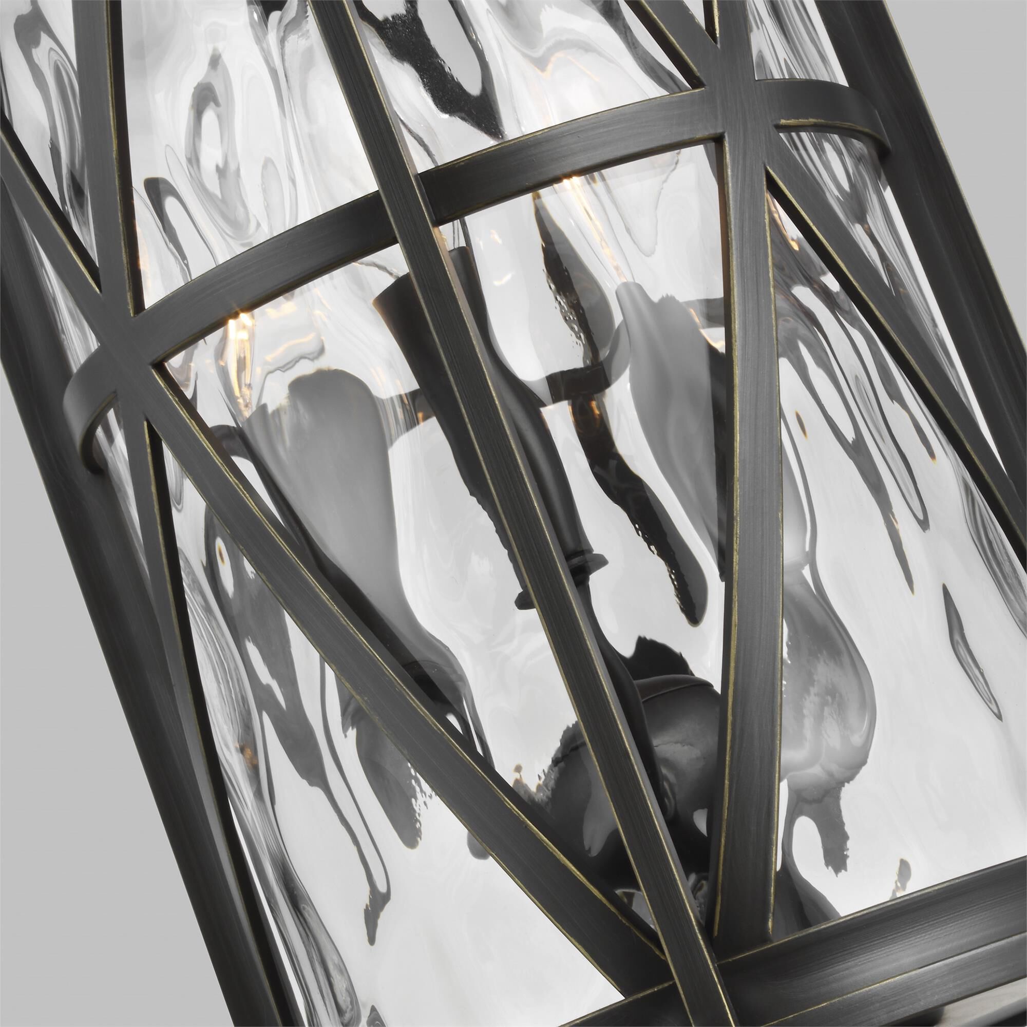 Shown in Antique Bronze finish and Water glass