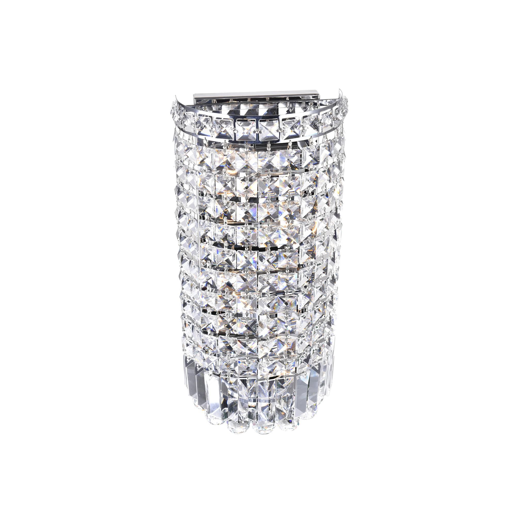 Shown in Chrome finish and K9 Clear crystal