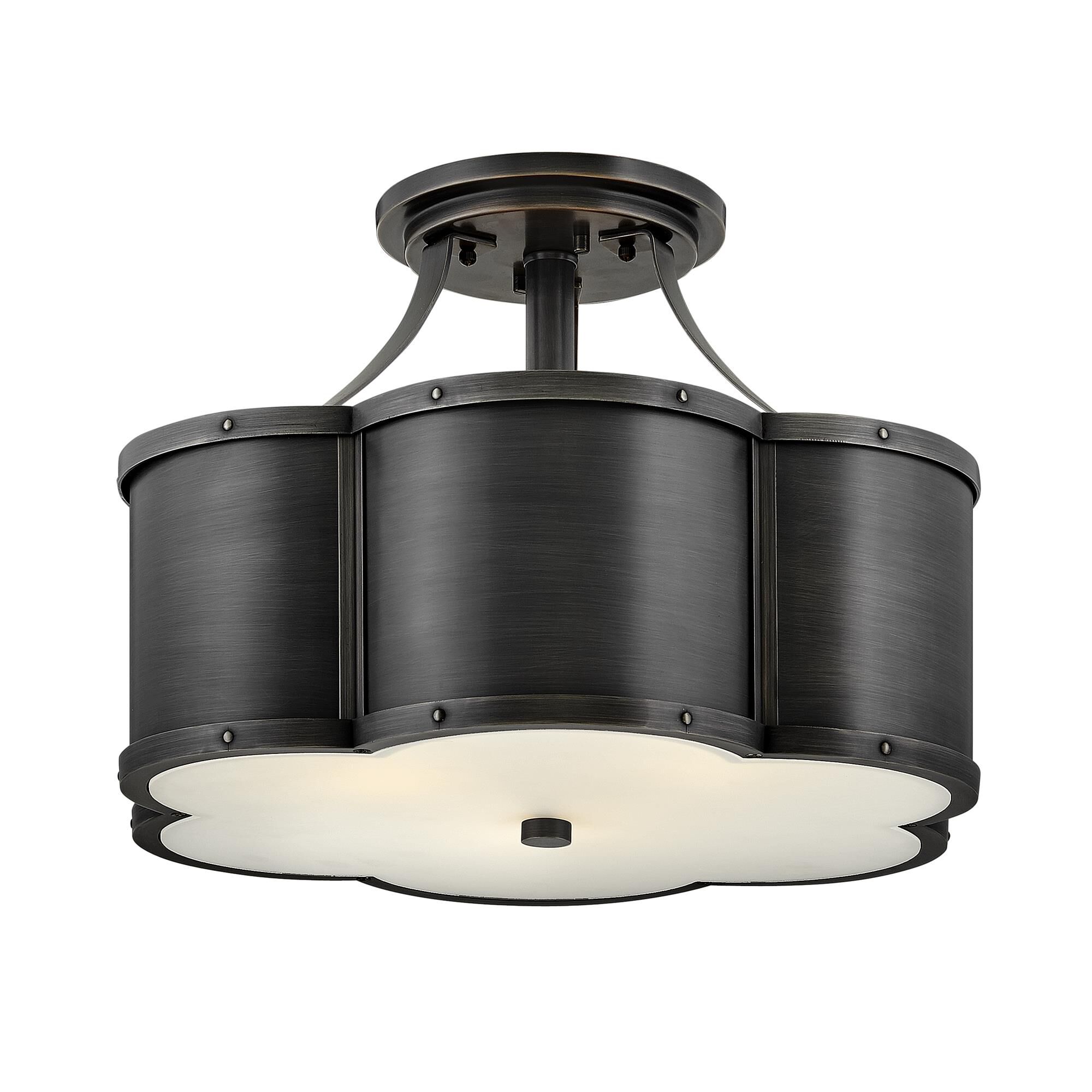 Chance 18 Inch 3 Light Semi Flush Mount,