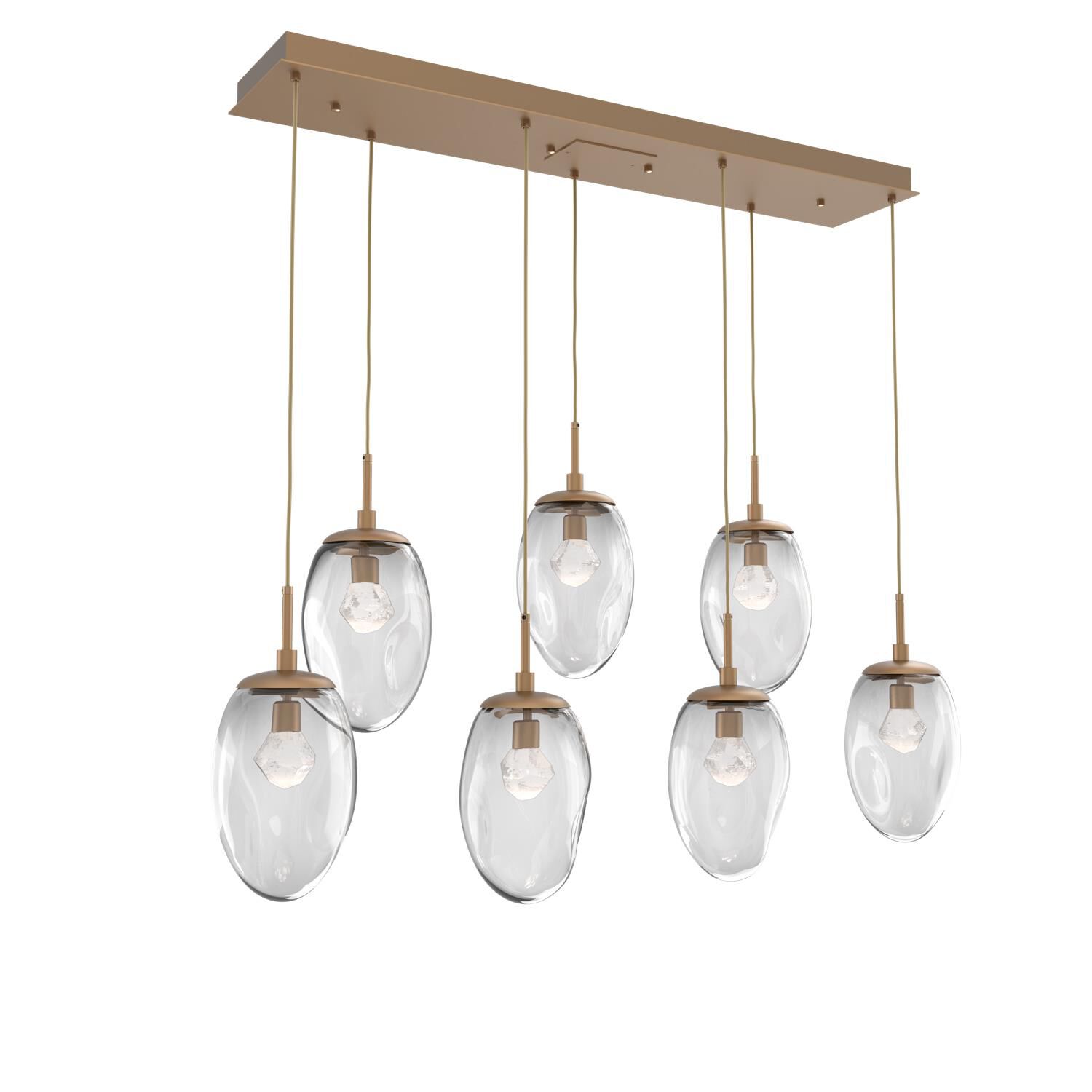 Levi Wilson Nebula 50 Inch 7 Light LED Linear Suspension Light by Hammerton Studio