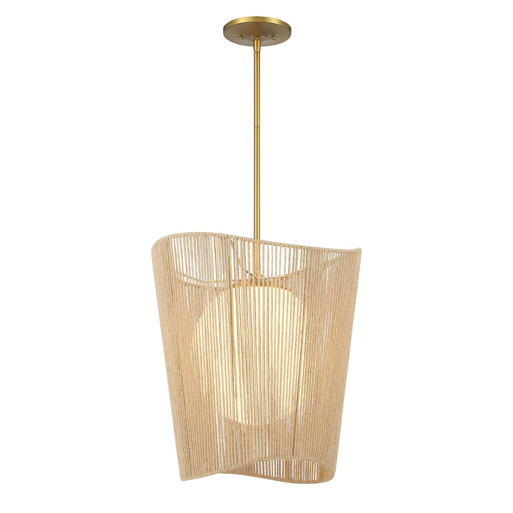 Shown in Soft Brass finish and Etched Opal glass