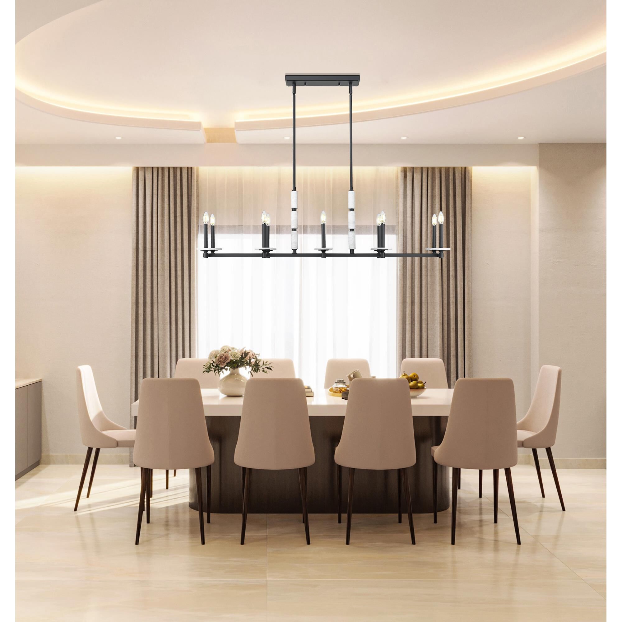 Shown in Matte Black finish and Alabaster glass and Alabaster shade