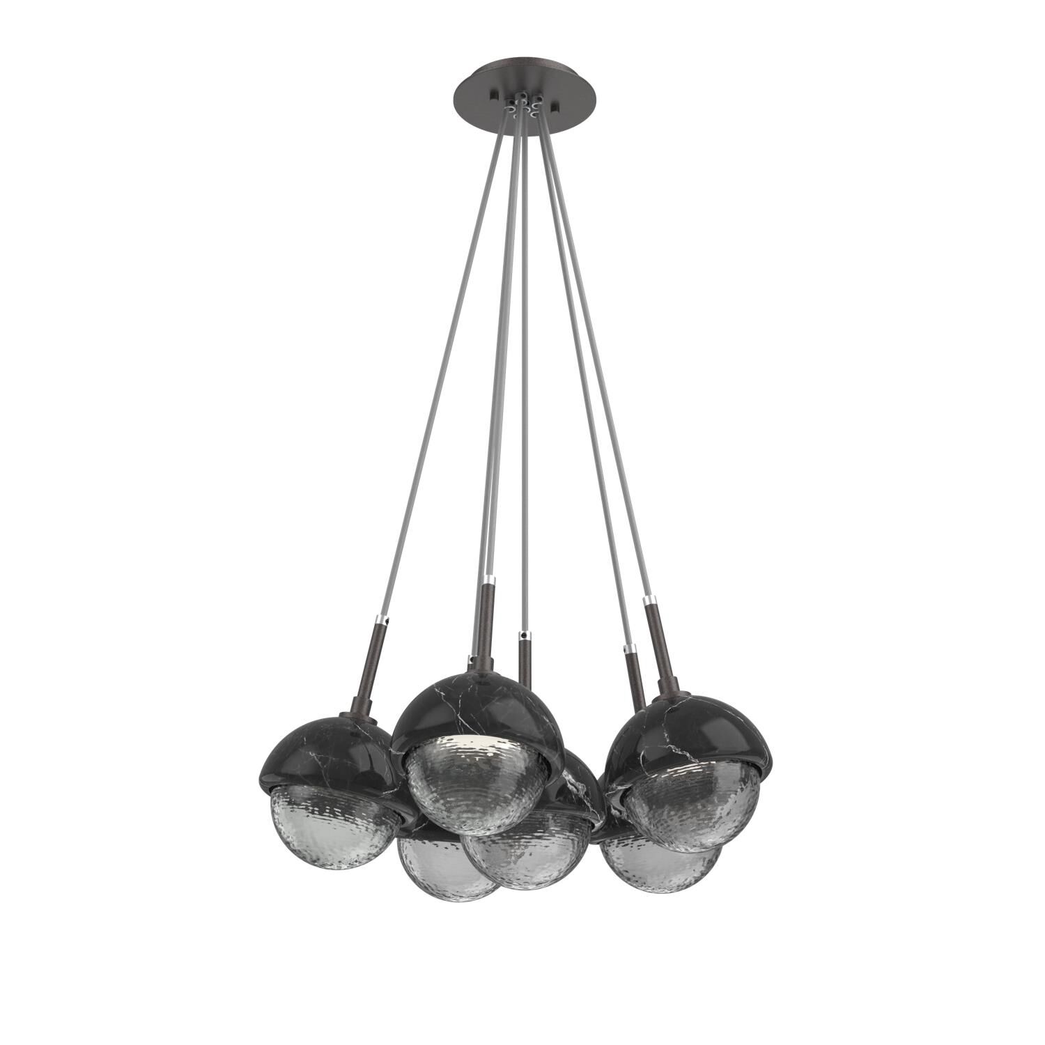 Levi Wilson Cabochon 19 Inch Multi Pendant Light by Hammerton Studio