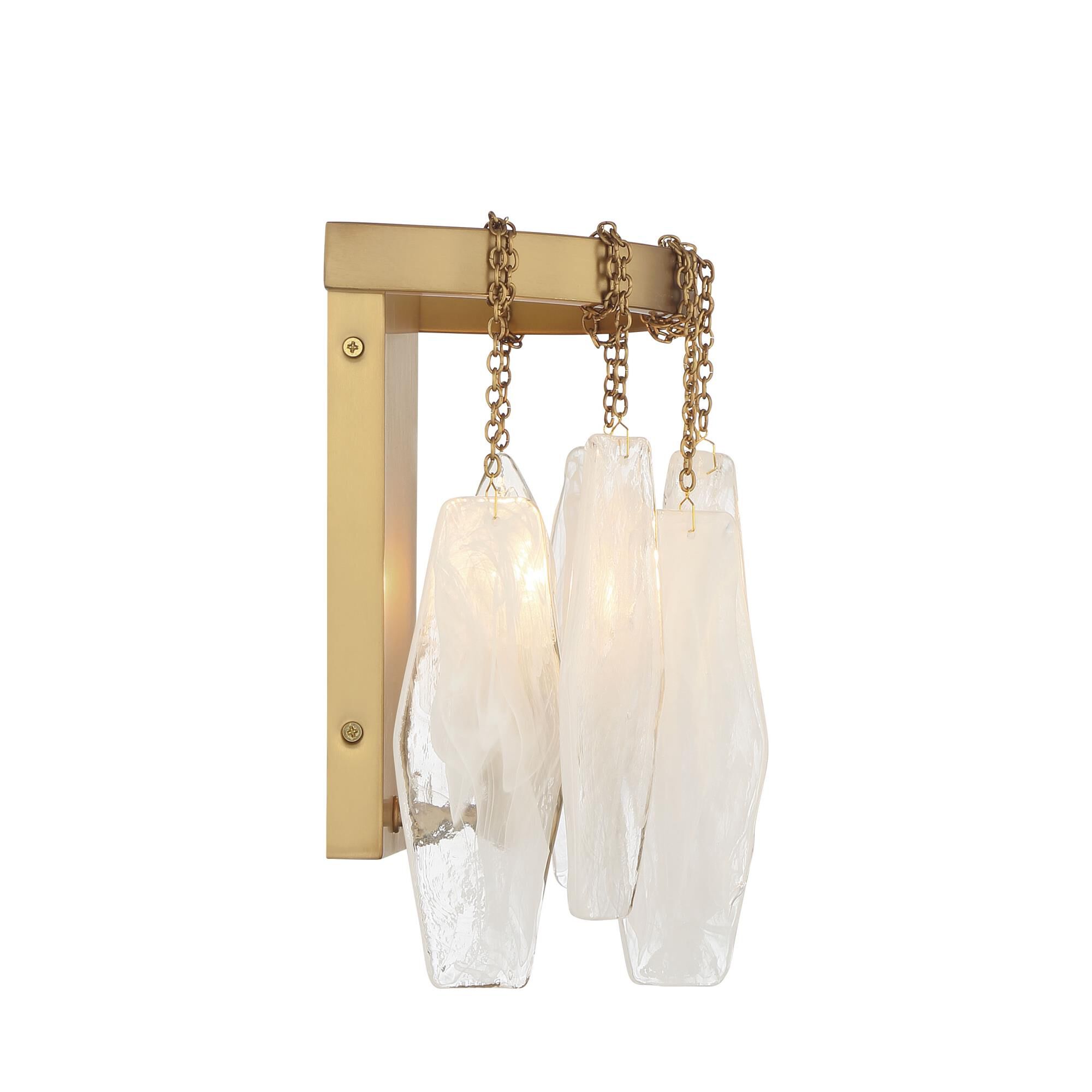 Shown in Legacy Brass finish and White Swirl glass and Glass shade