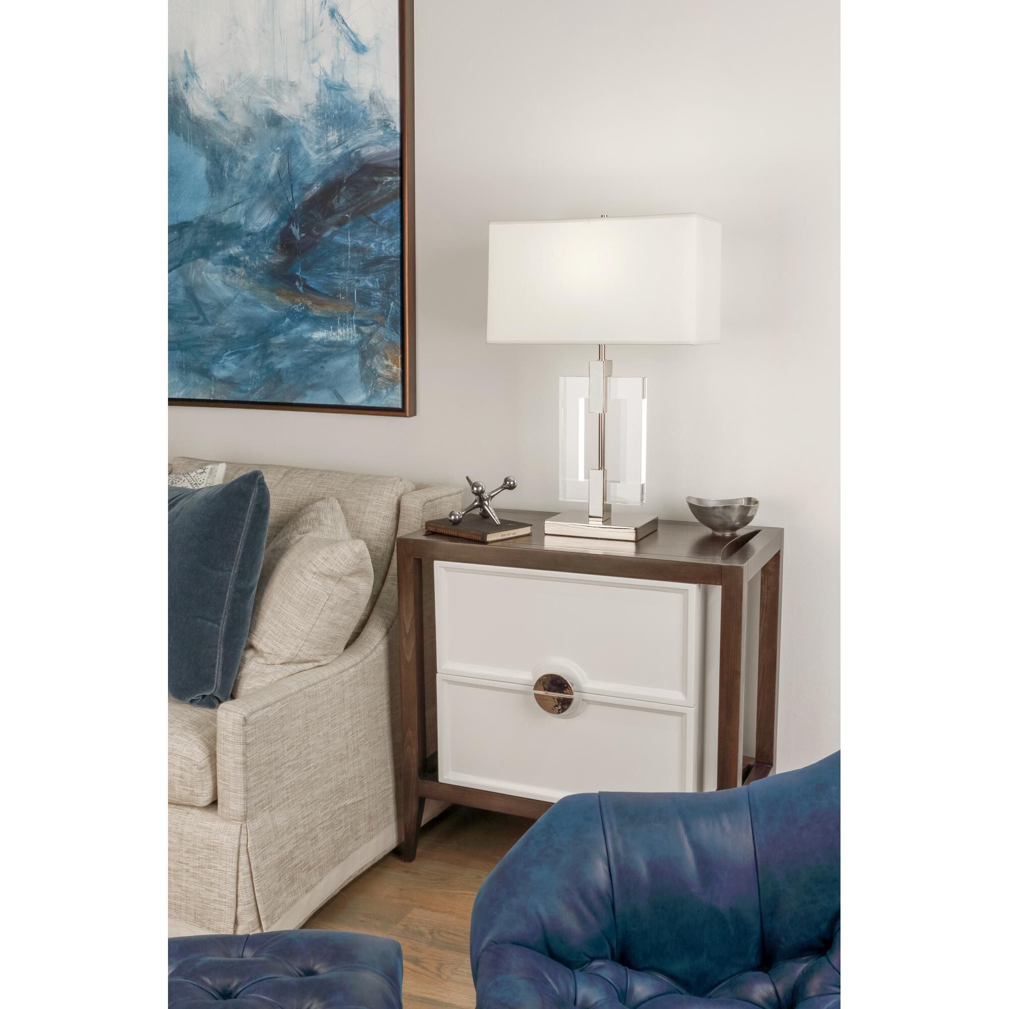 Shown in Polished Nickel Finish W/ Crystal Accents finish