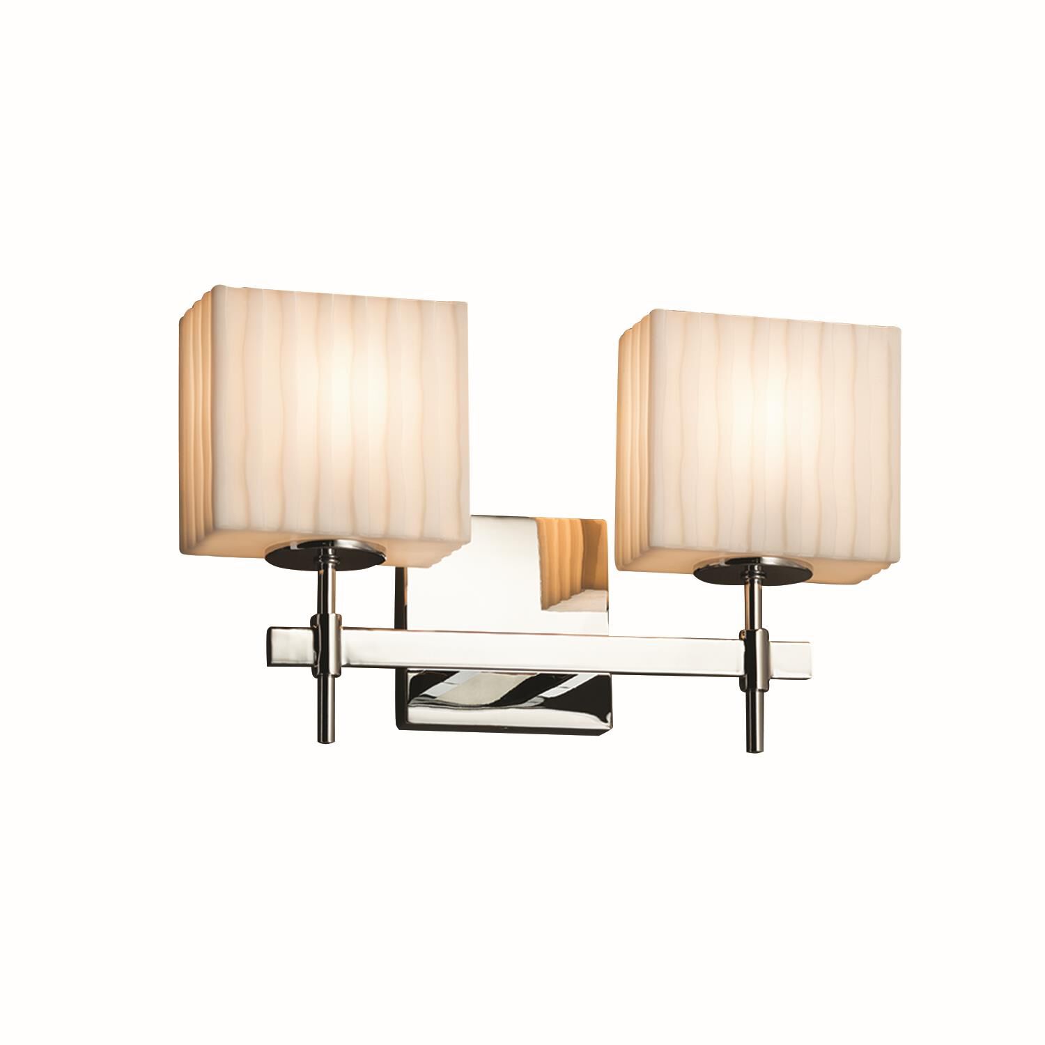 Porcelina 14 Inch 2 Light Bath Vanity Light by Justice Design Group