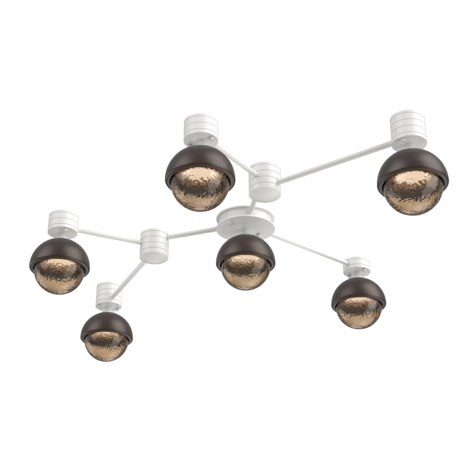 Levi Wilson Cabochon 41 Inch Flush Mount by Hammerton Studio