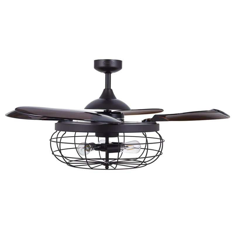 Industri 48 Inch Ceiling Fan with Light Kit by Beacon Lighting