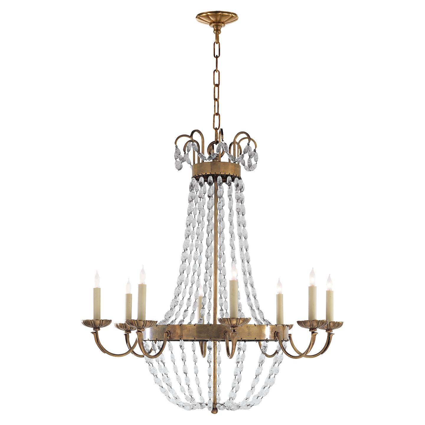 Chapman & Myers Paris Flea Market 32 Inch 8 Light Chandelier by Visual Comfort Signature Collection