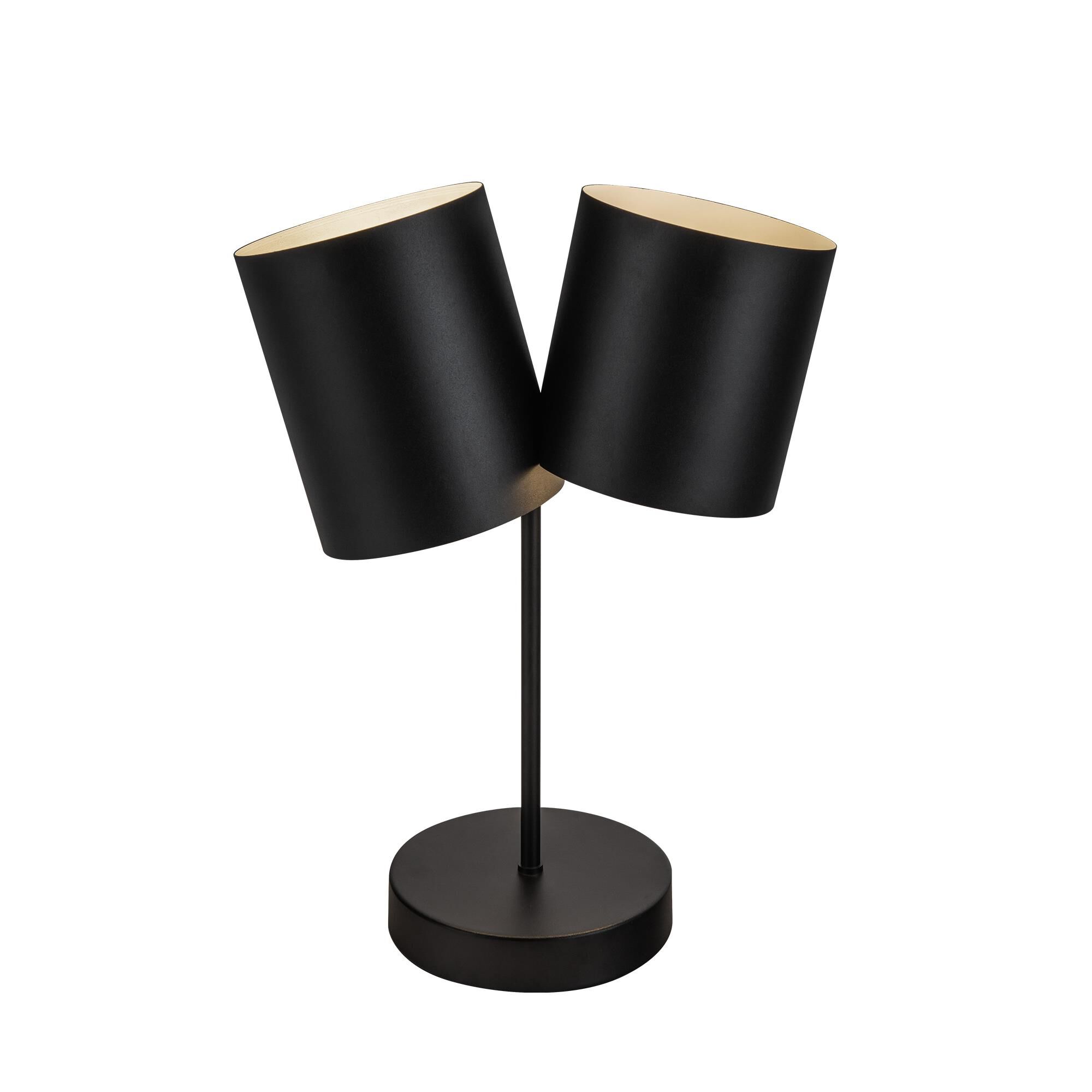 Shown in Black finish and Steel shade