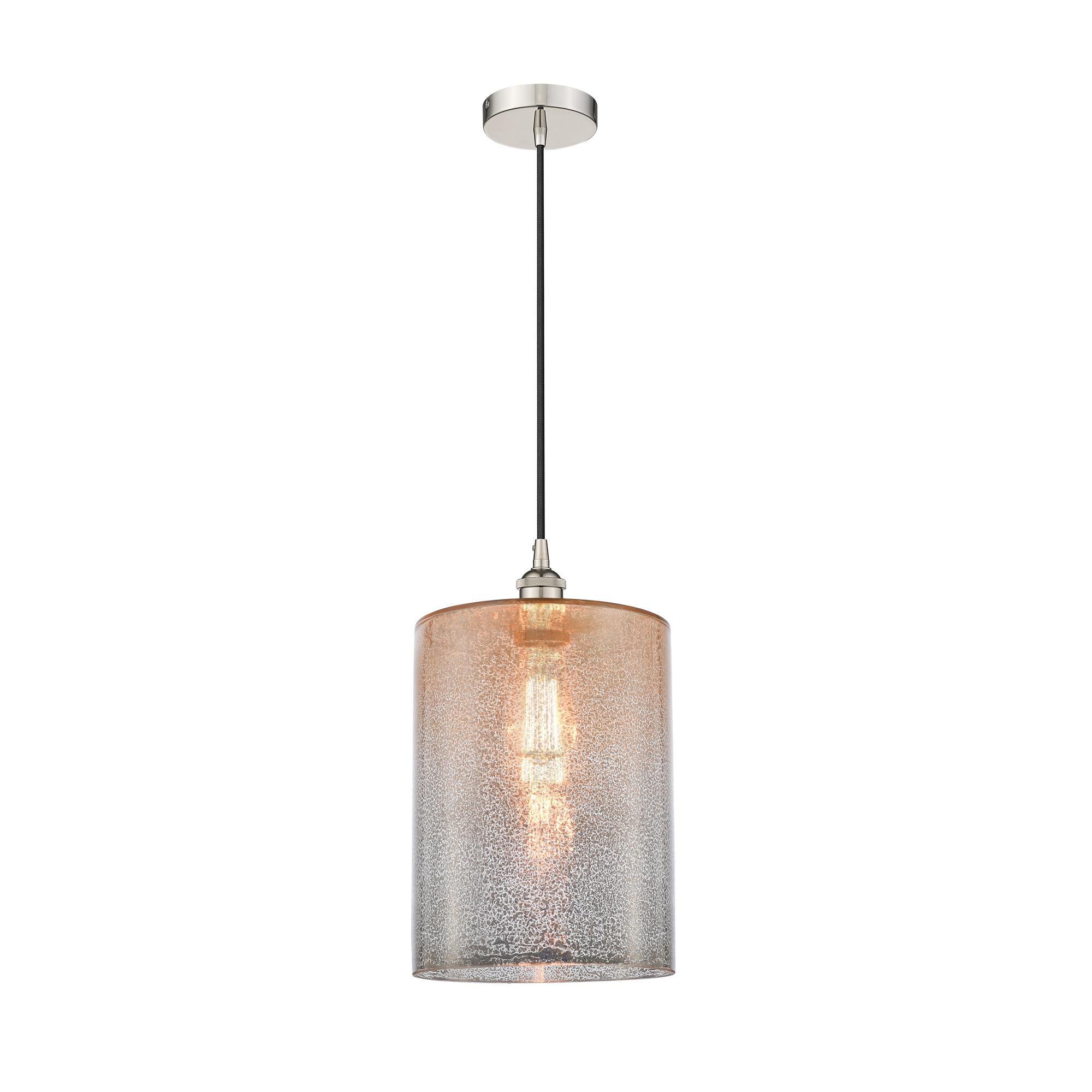 Shown in Polished Nickel finish and Mercury glass