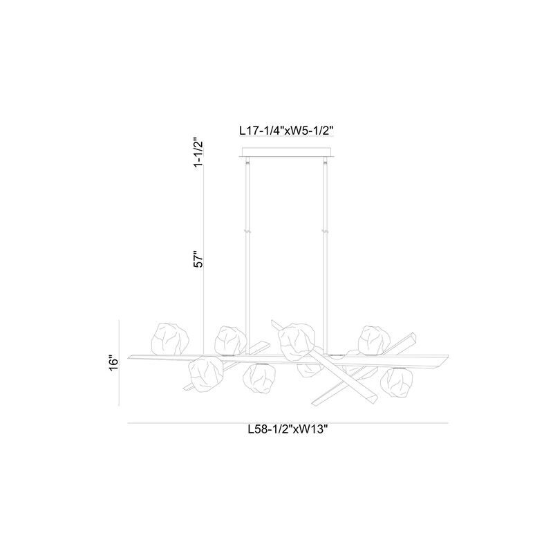 Thorah Linear Suspension Light by Eurofase Lighting