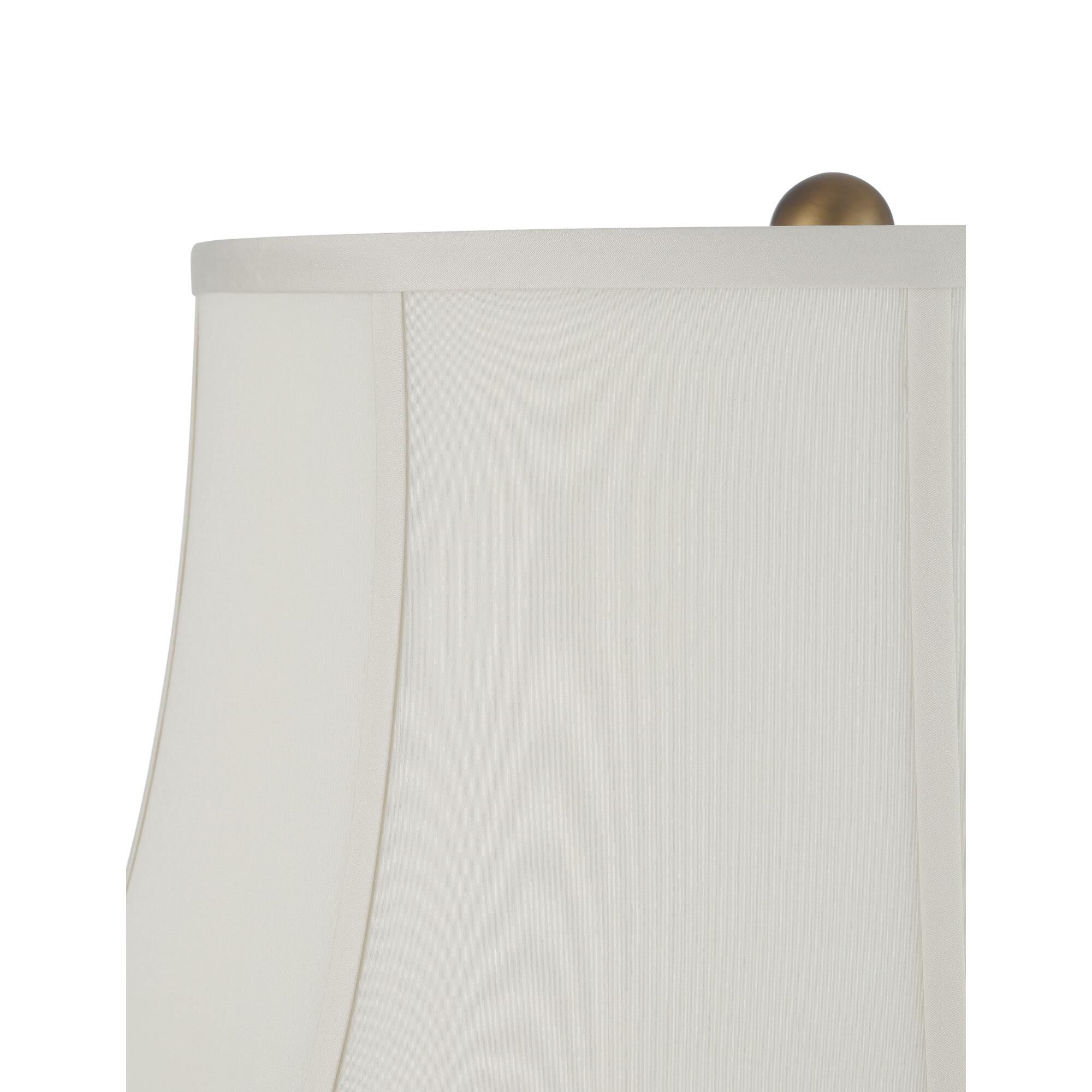 Shown in White finish and Beige Nylon shade