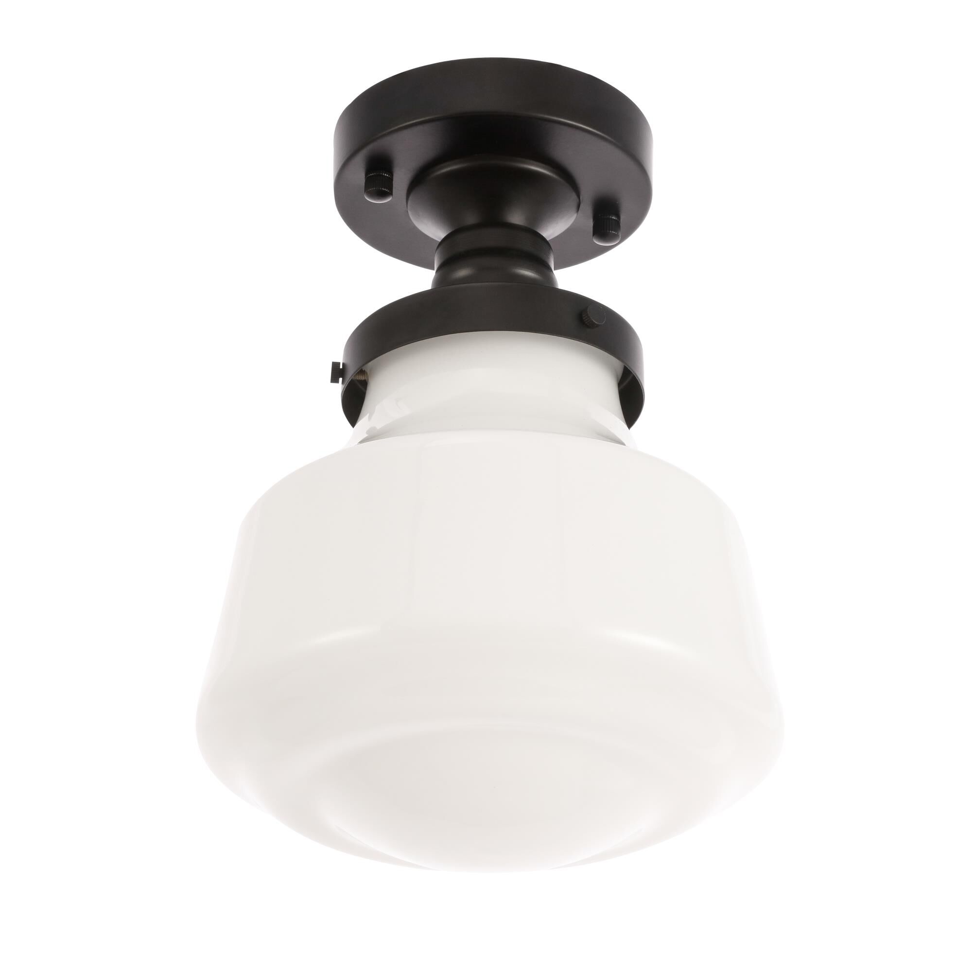 Lyle 8 Inch 1 Light Semi Flush Mount by Elegant Lighting