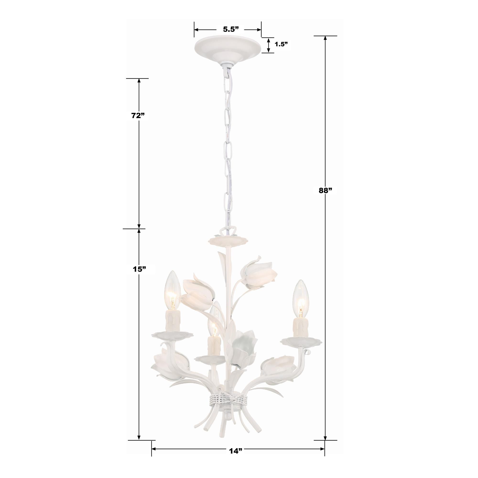 Southport 14 Inch 3 Light Mini Chandelier by Crystorama