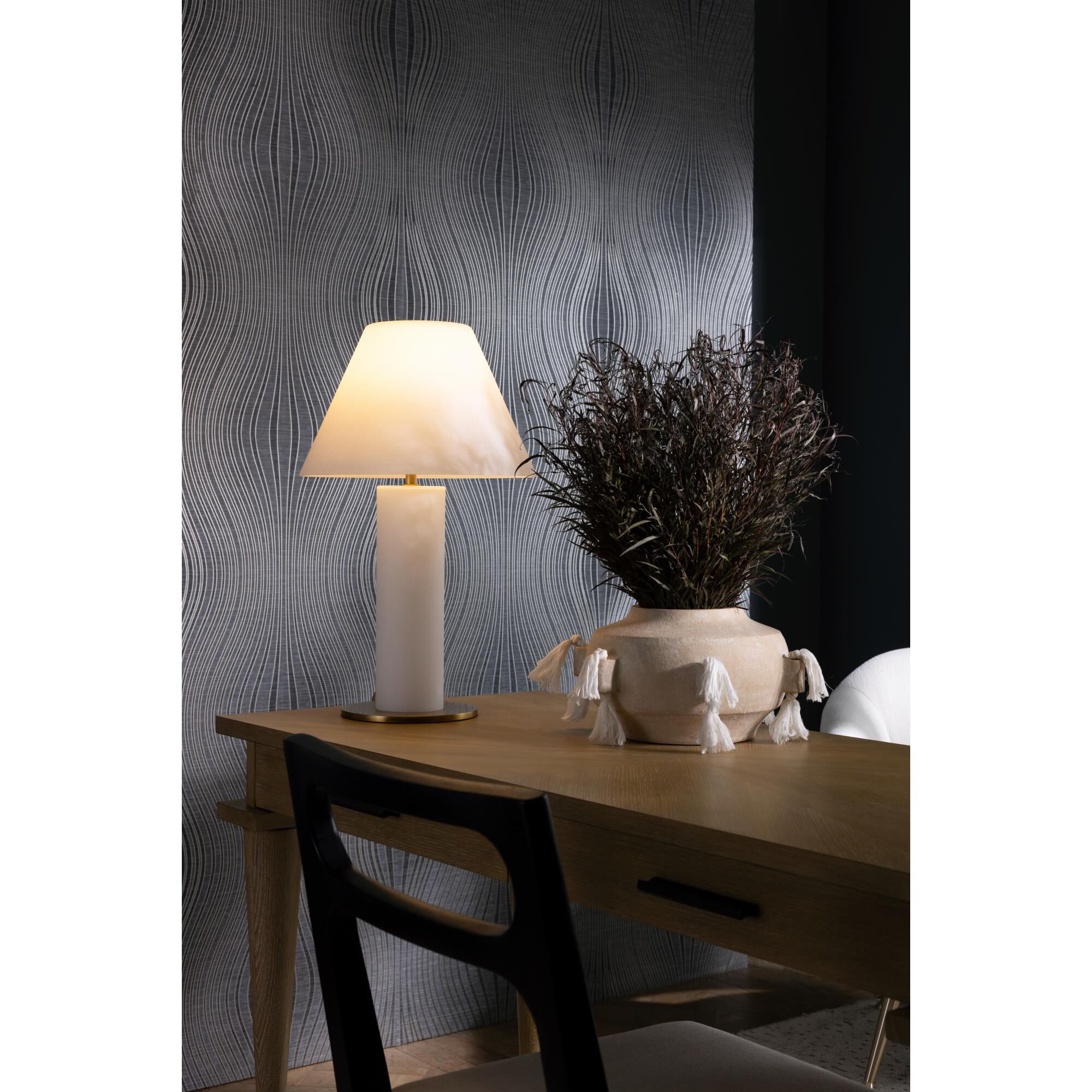 Shown in Opal finish and Opal glass and Glass shade