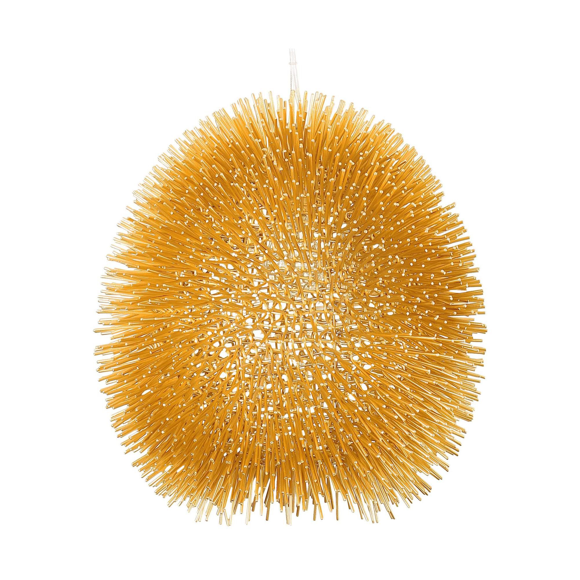 Shown in Gold finish and Recycled Steel shade