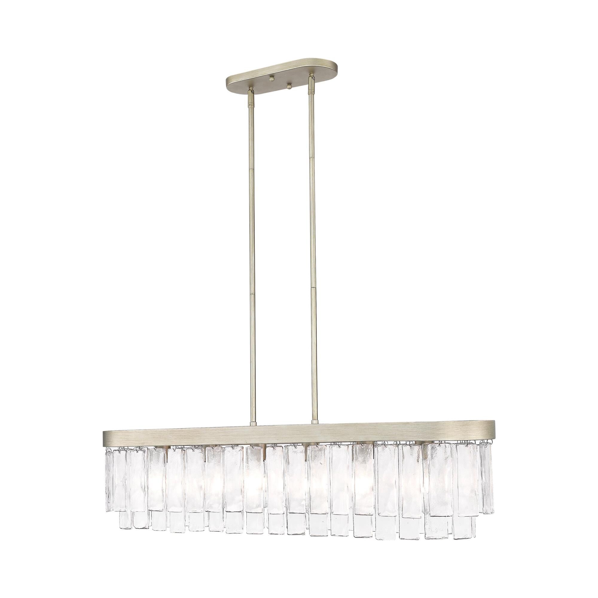 Shown in White Gold finish and Hammered Water glass