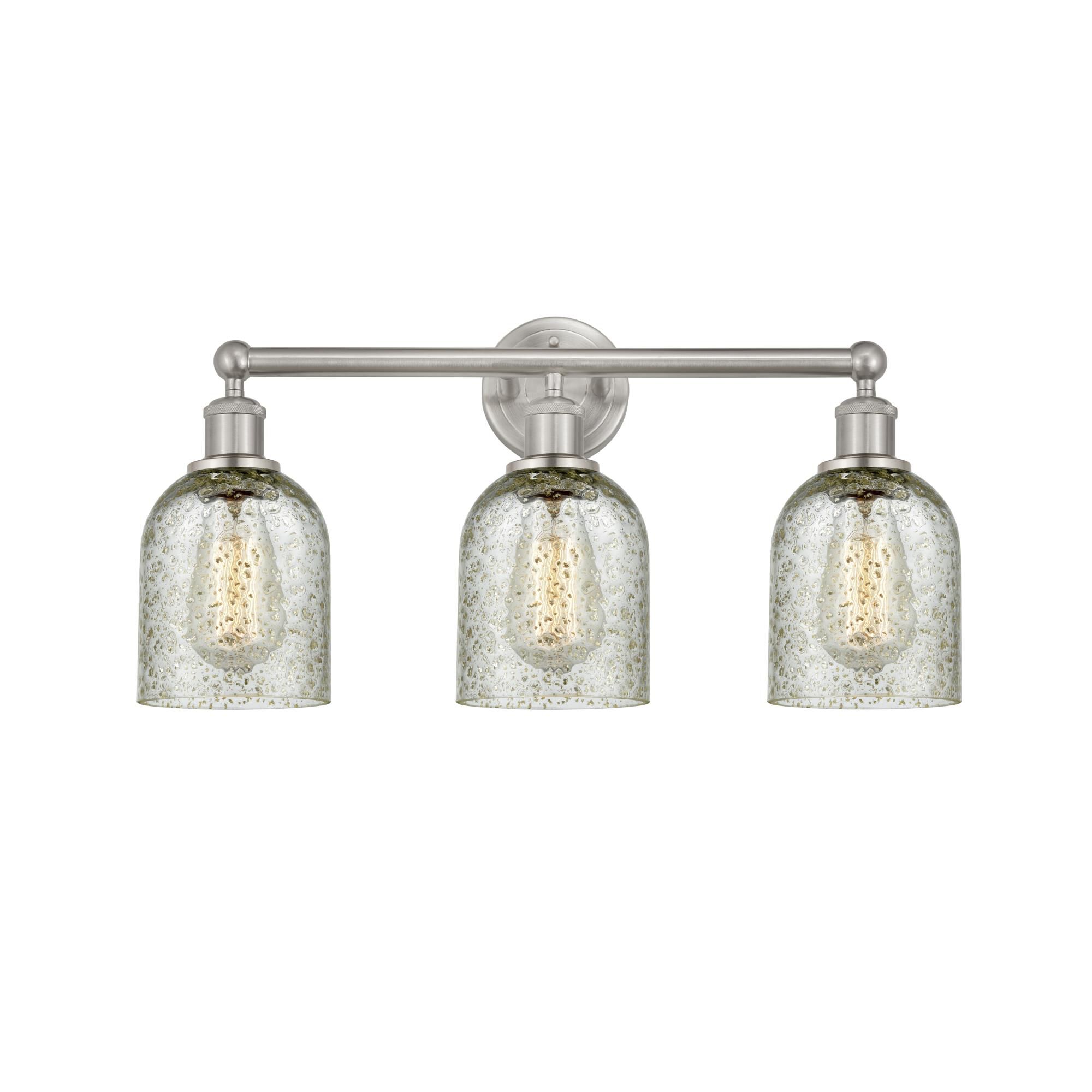 Shown in Brushed Satin Nickel, Mica finish and Mica glass and Mica Glass shade