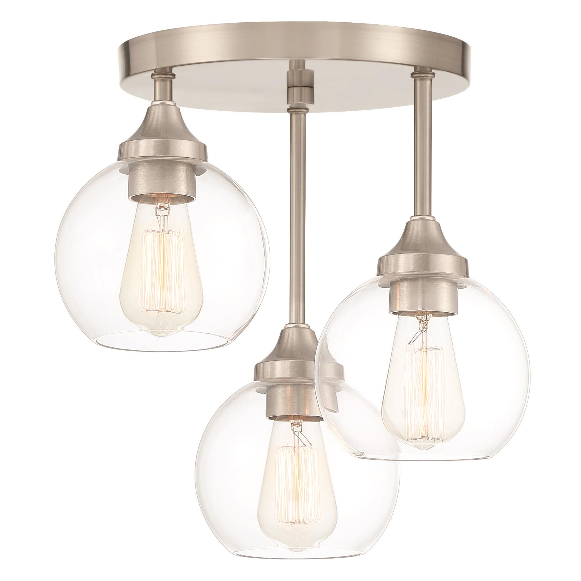 Glenda 14 Inch Semi Flush Mount,