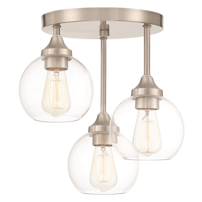 Glenda 14 Inch Semi Flush Mount by Craftmade