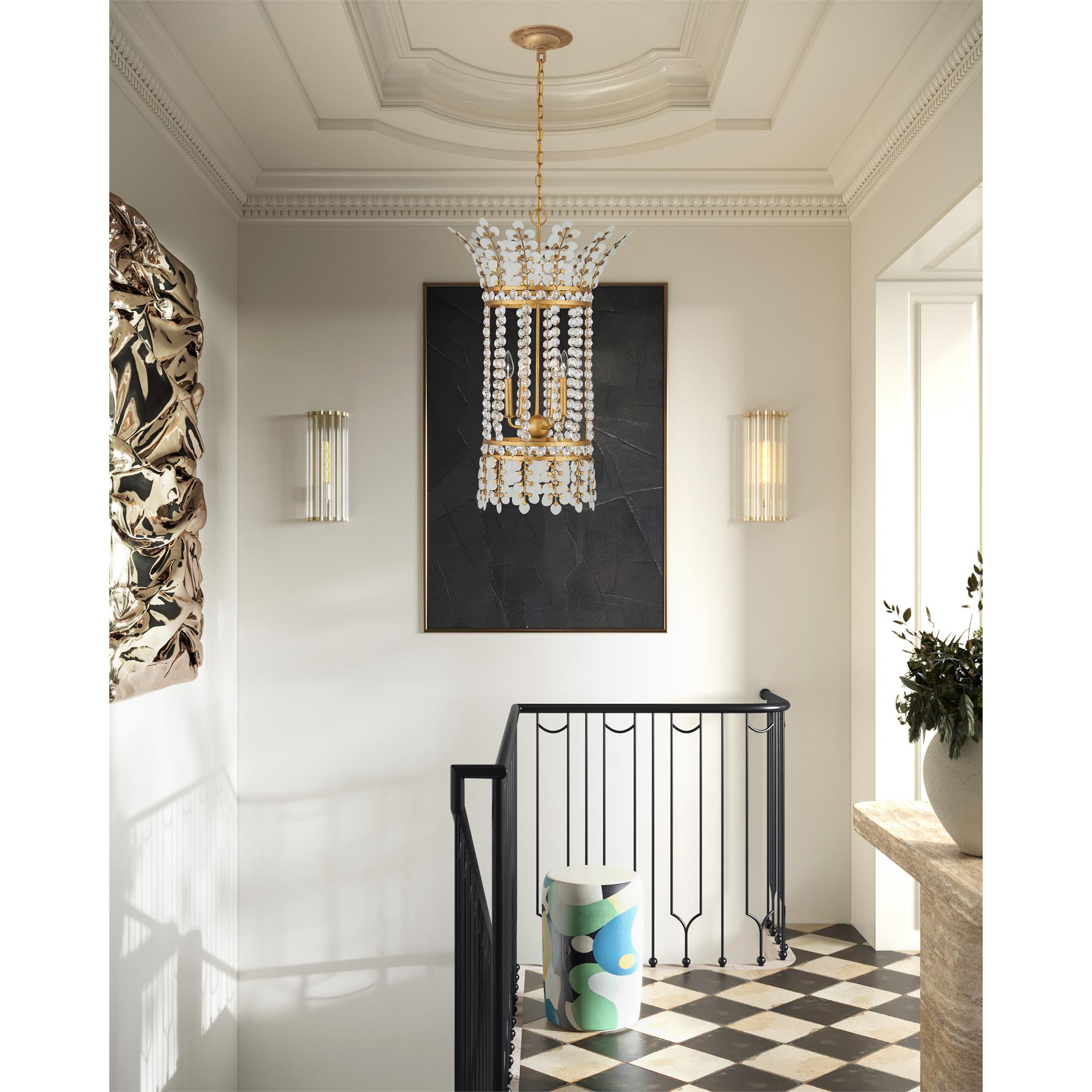Bunny Williams Bradshaw Large Outdoor Hanging Lantern,