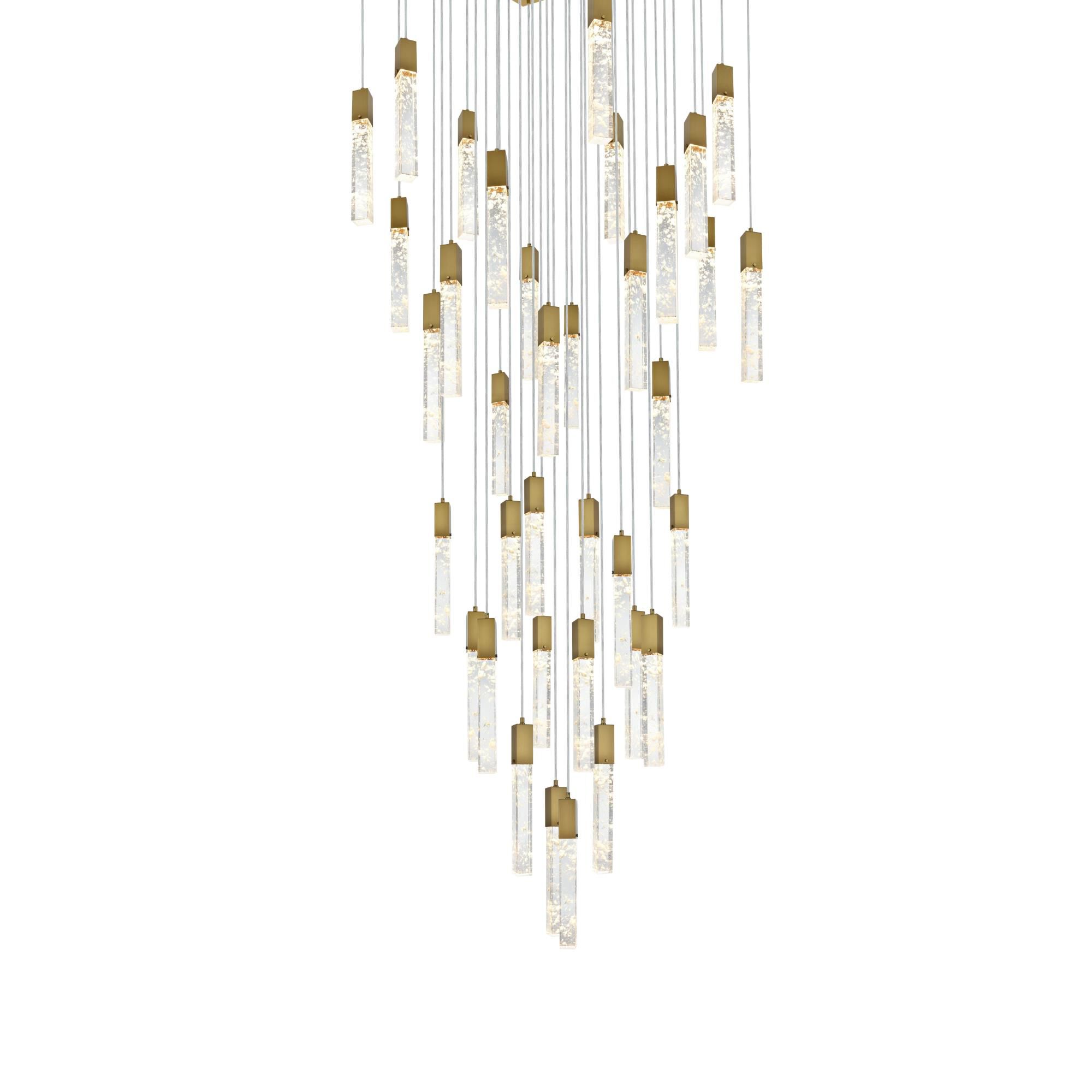 Aurora 42 Inch Multi Light Pendant by Elegant Lighting