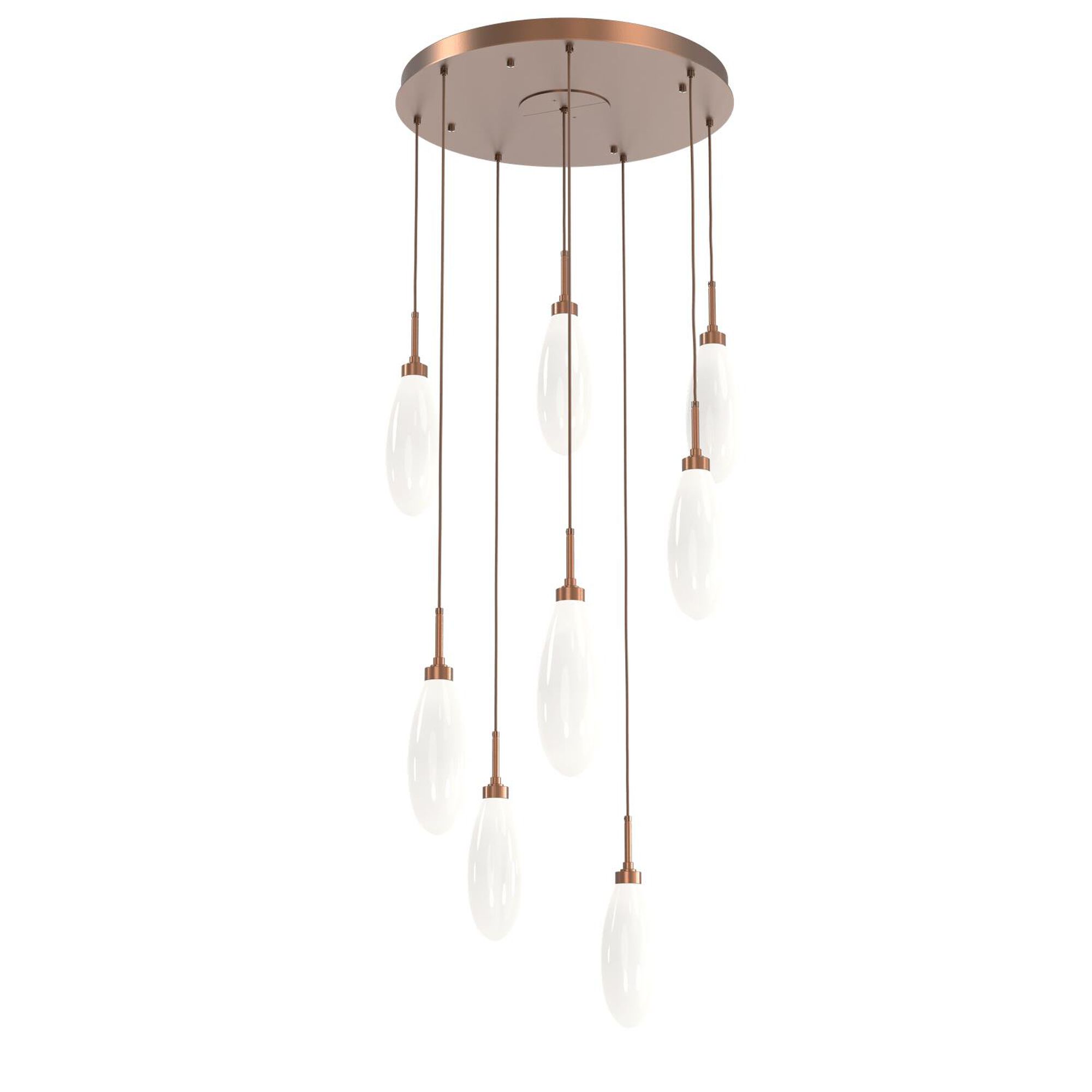 Shown in Burnished Bronze finish and White Lens glass