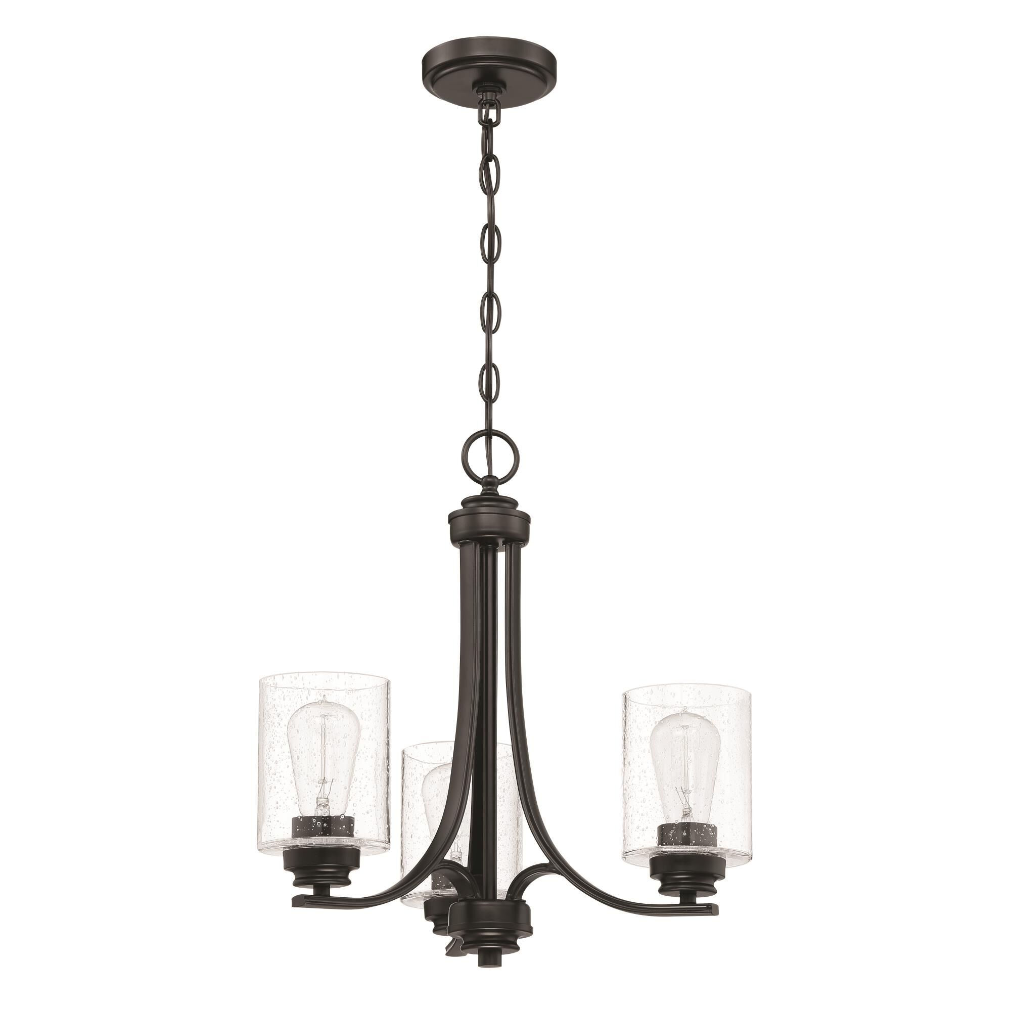 Bolden 18 Inch 3 Light Mini Chandelier by Craftmade