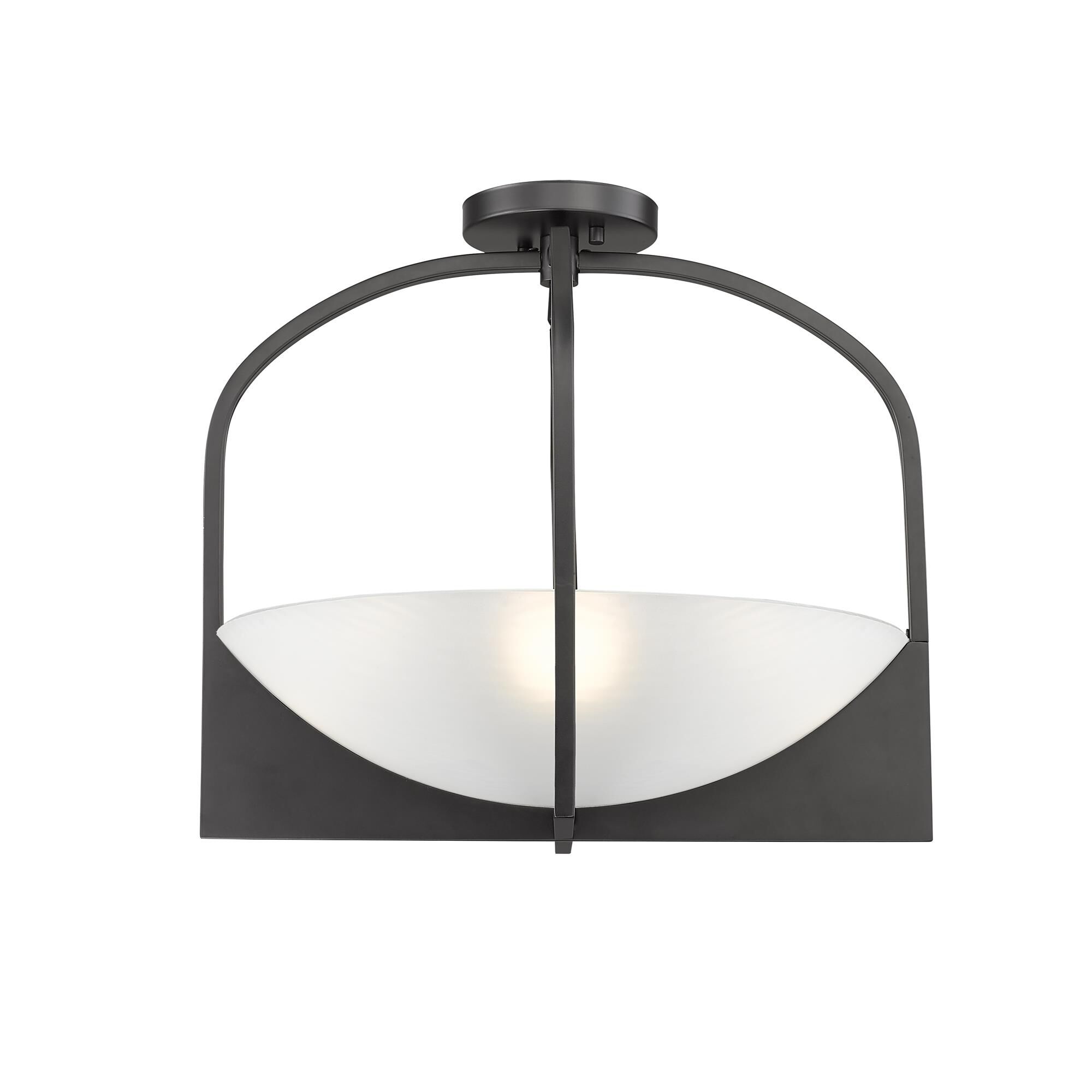 Shown in Matte Black finish and Sand Blast glass and Sand Blast shade