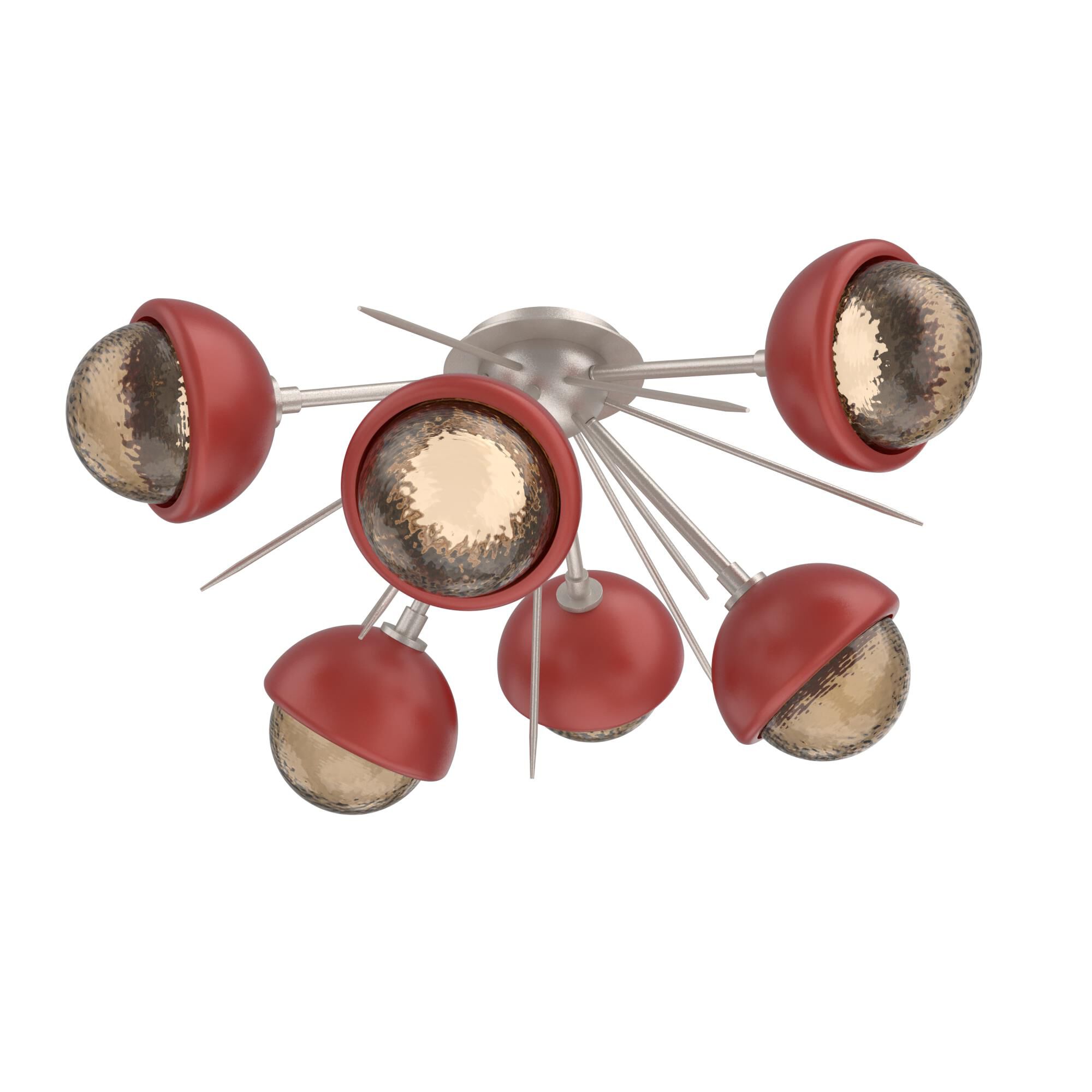 Levi Wilson Cabochon 28 Inch Semi Flush Mount by Hammerton Studio