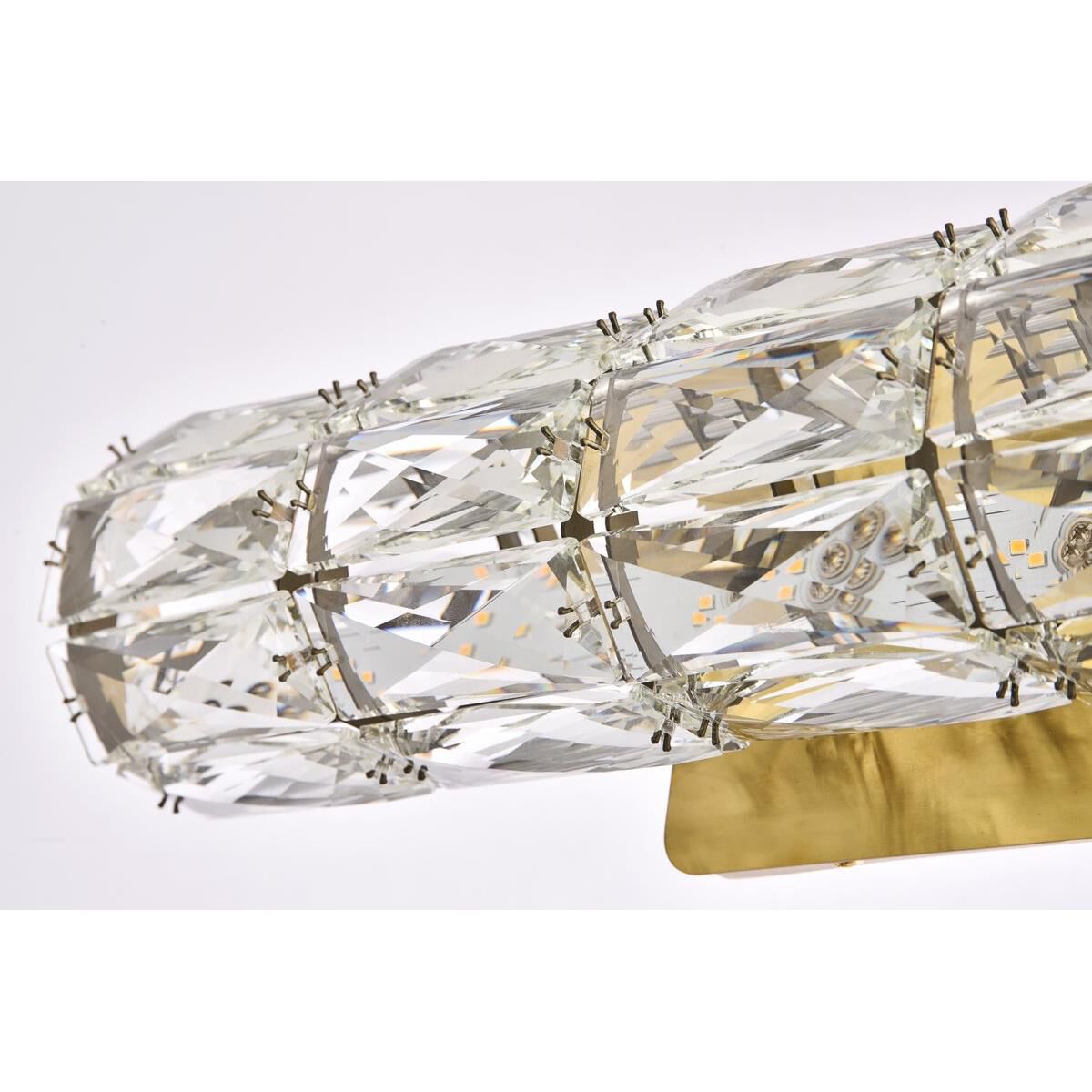 Shown in Gold finish and Clear Royal Cut crystal